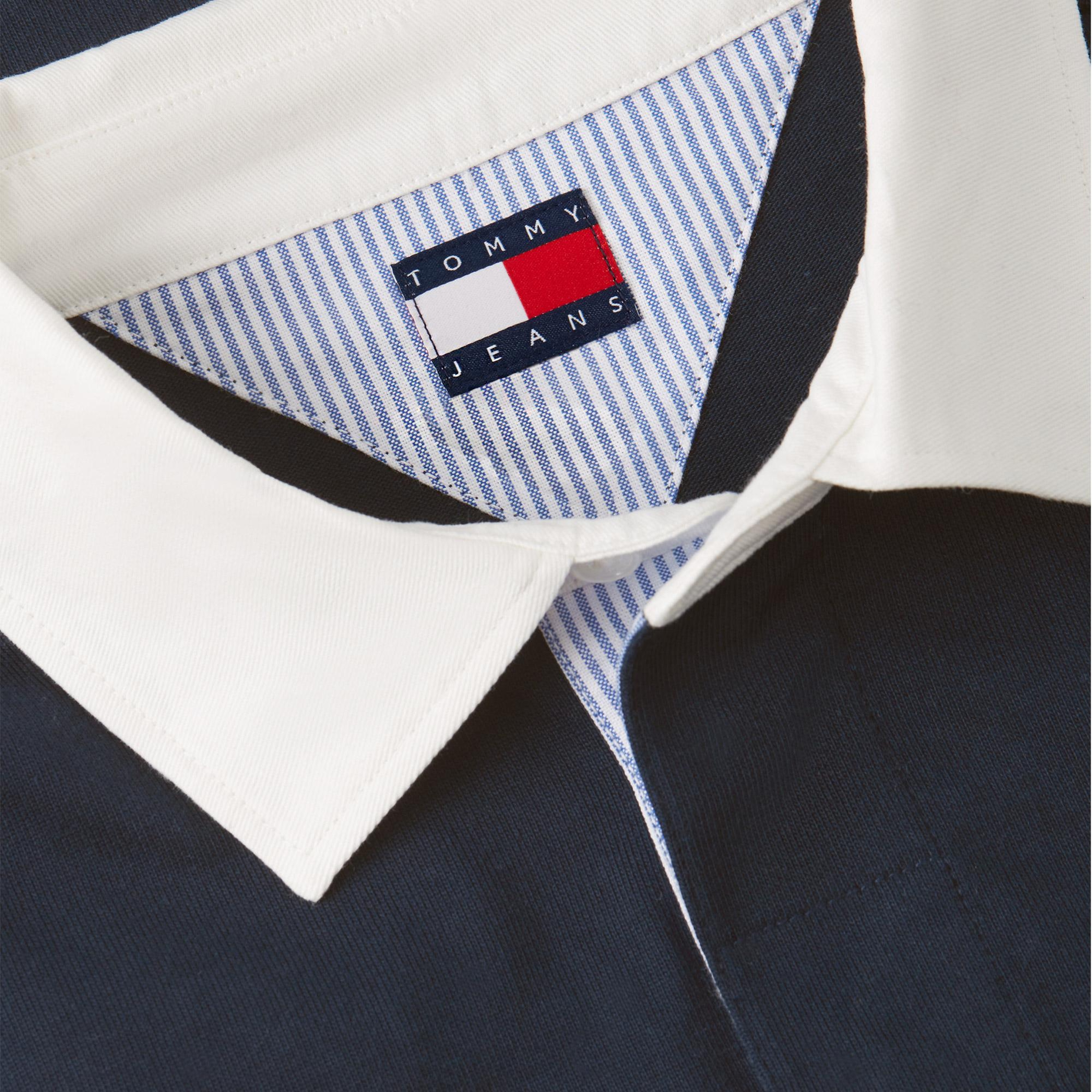 Tommy Hilfiger Cblock Rugby Erkek Mavi Polo