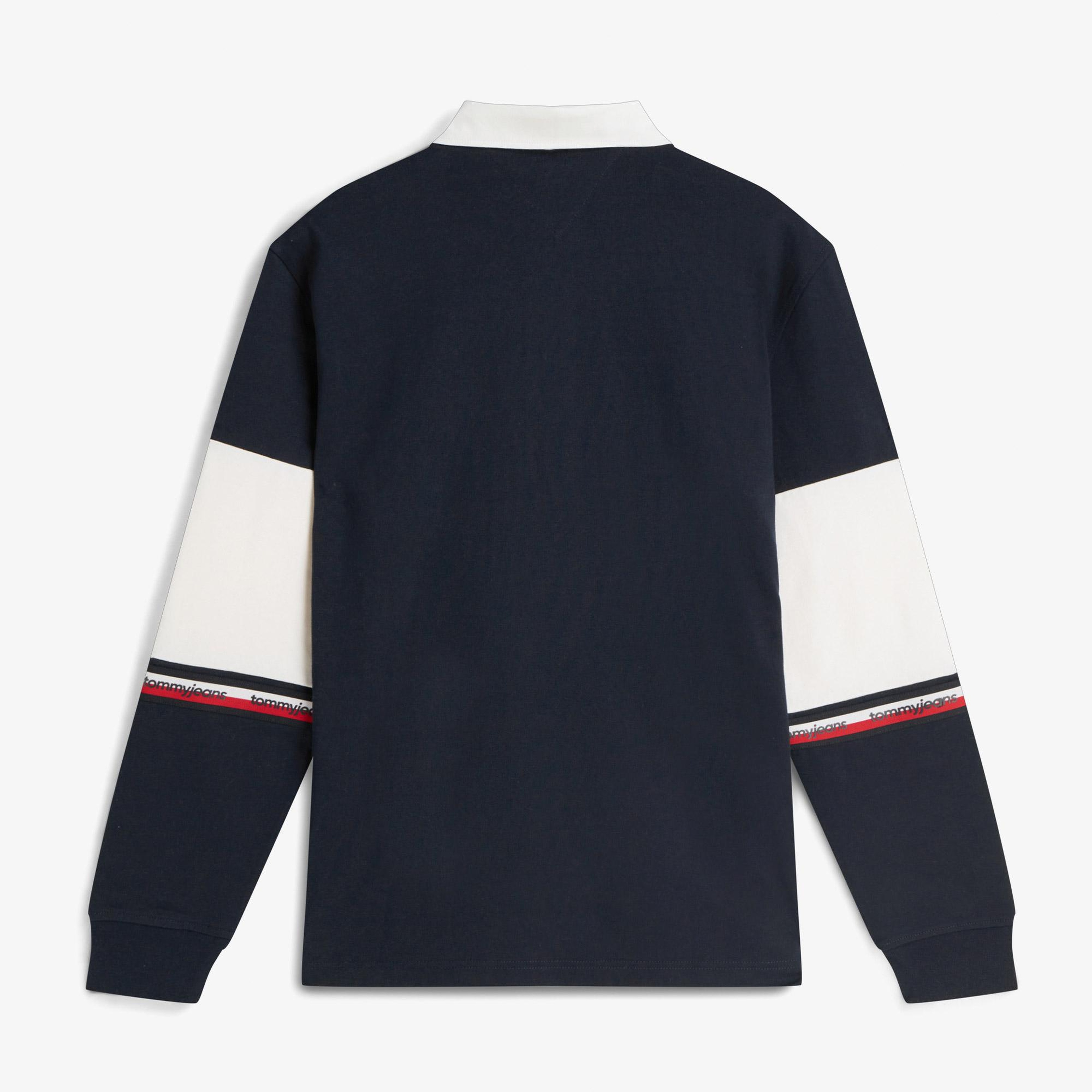 Tommy Hilfiger Cblock Rugby Erkek Mavi Polo