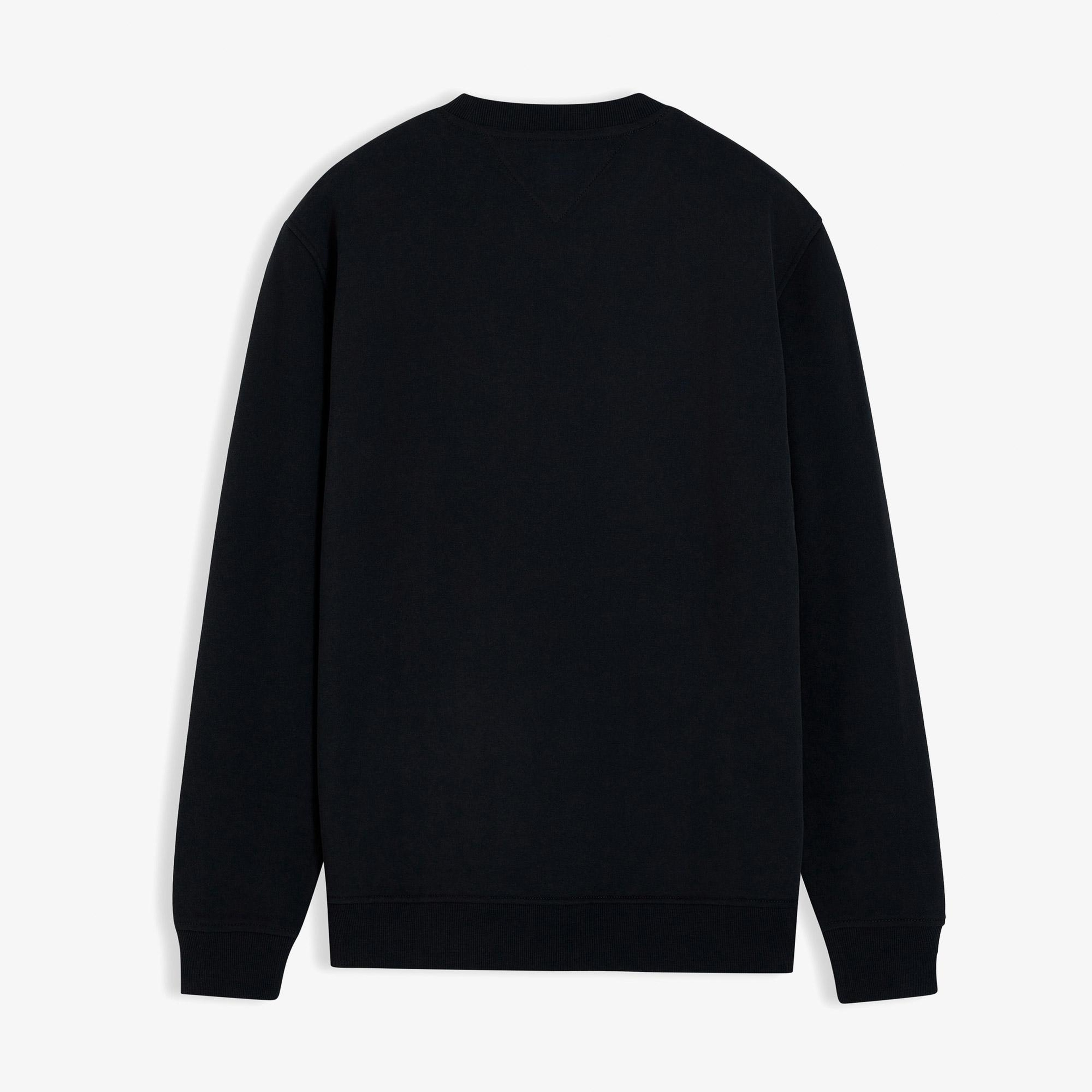 Tommy Hilfiger Entry Signature Erkek Siyah Sweatshirt