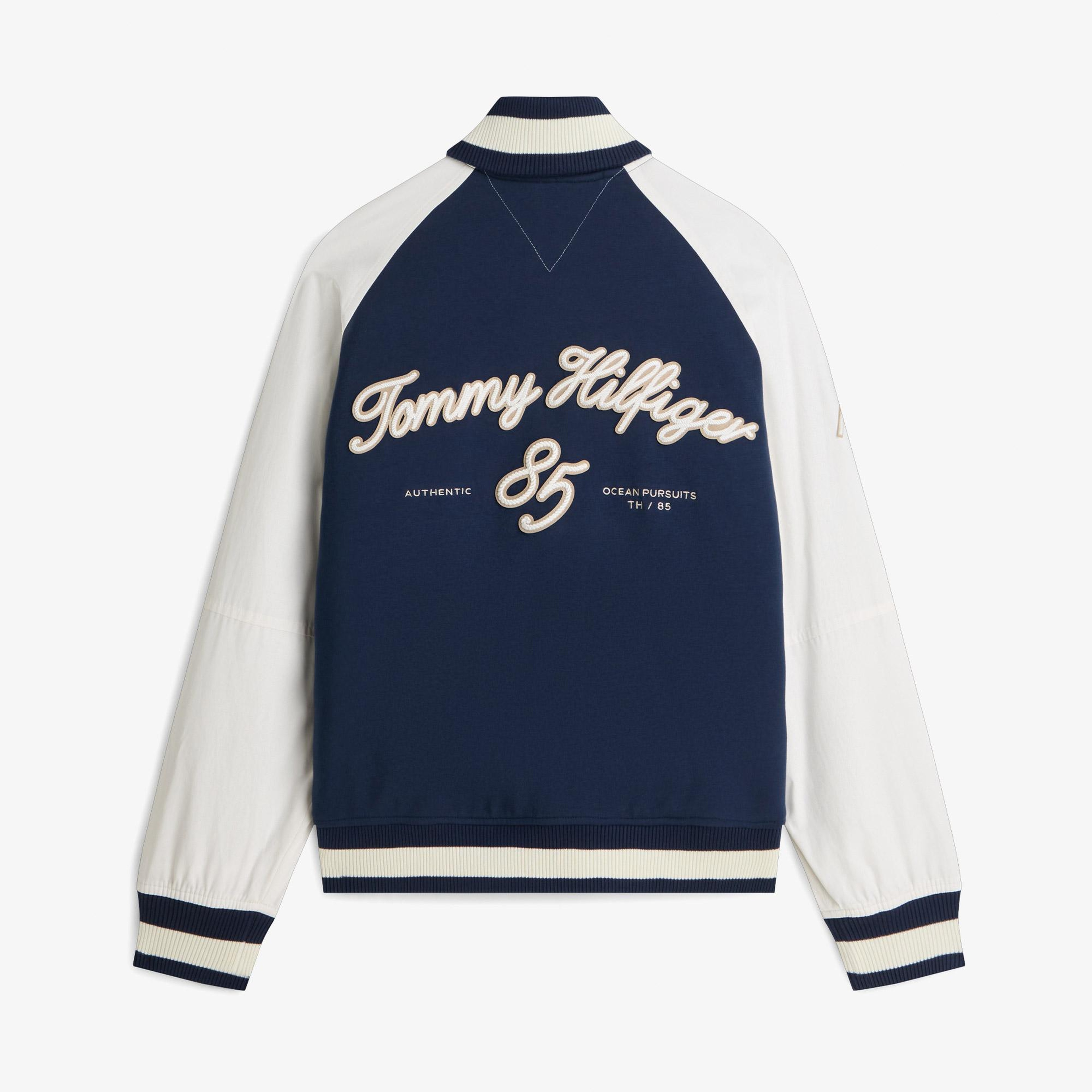 Tommy Hilfiger Nautical Shawl Bomber Erkek Mavi Ceket