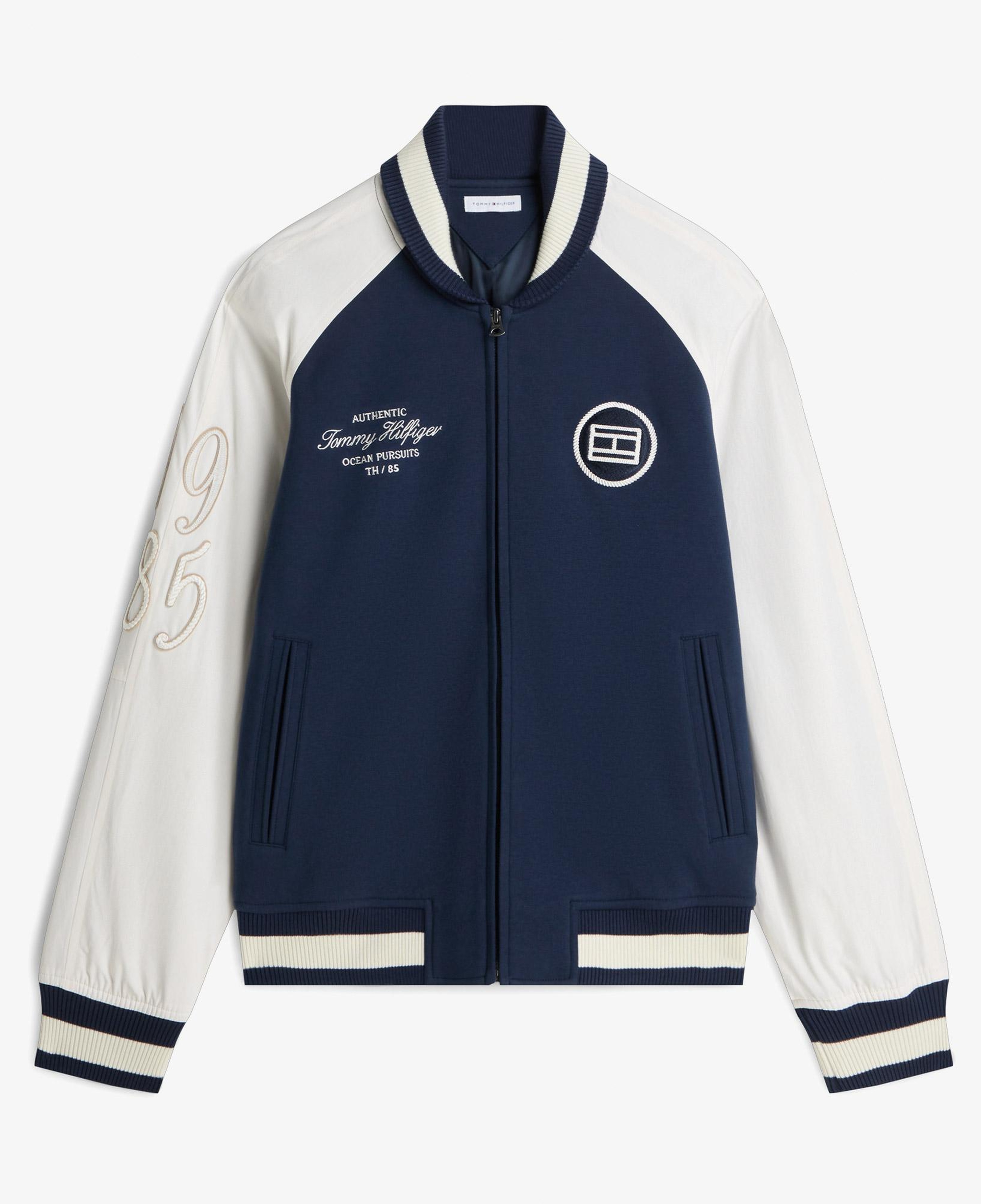 Tommy Hilfiger Nautical Shawl Bomber Erkek Mavi Ceket
