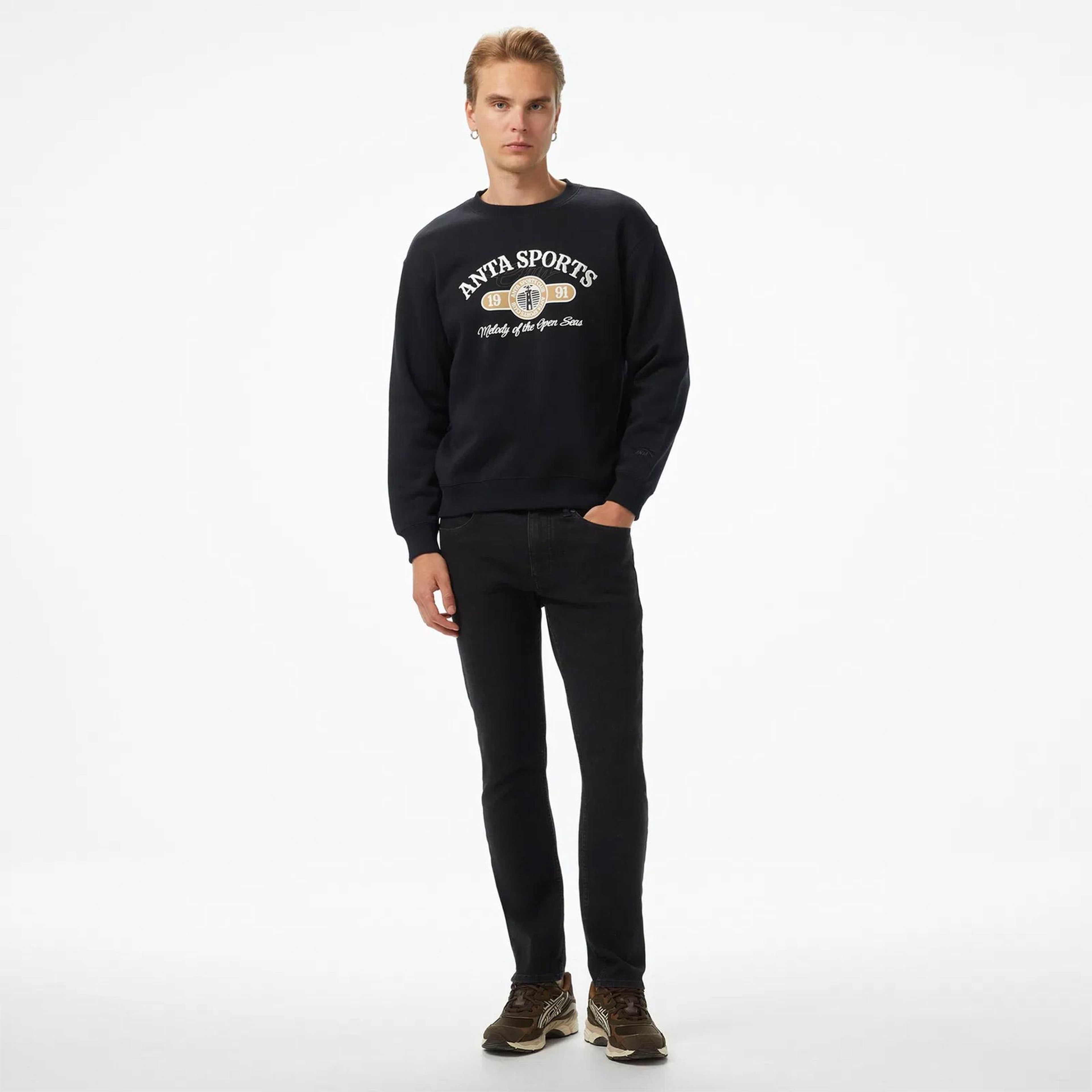 Anta CNY Good Luck Erkek Gri Sweatshirt