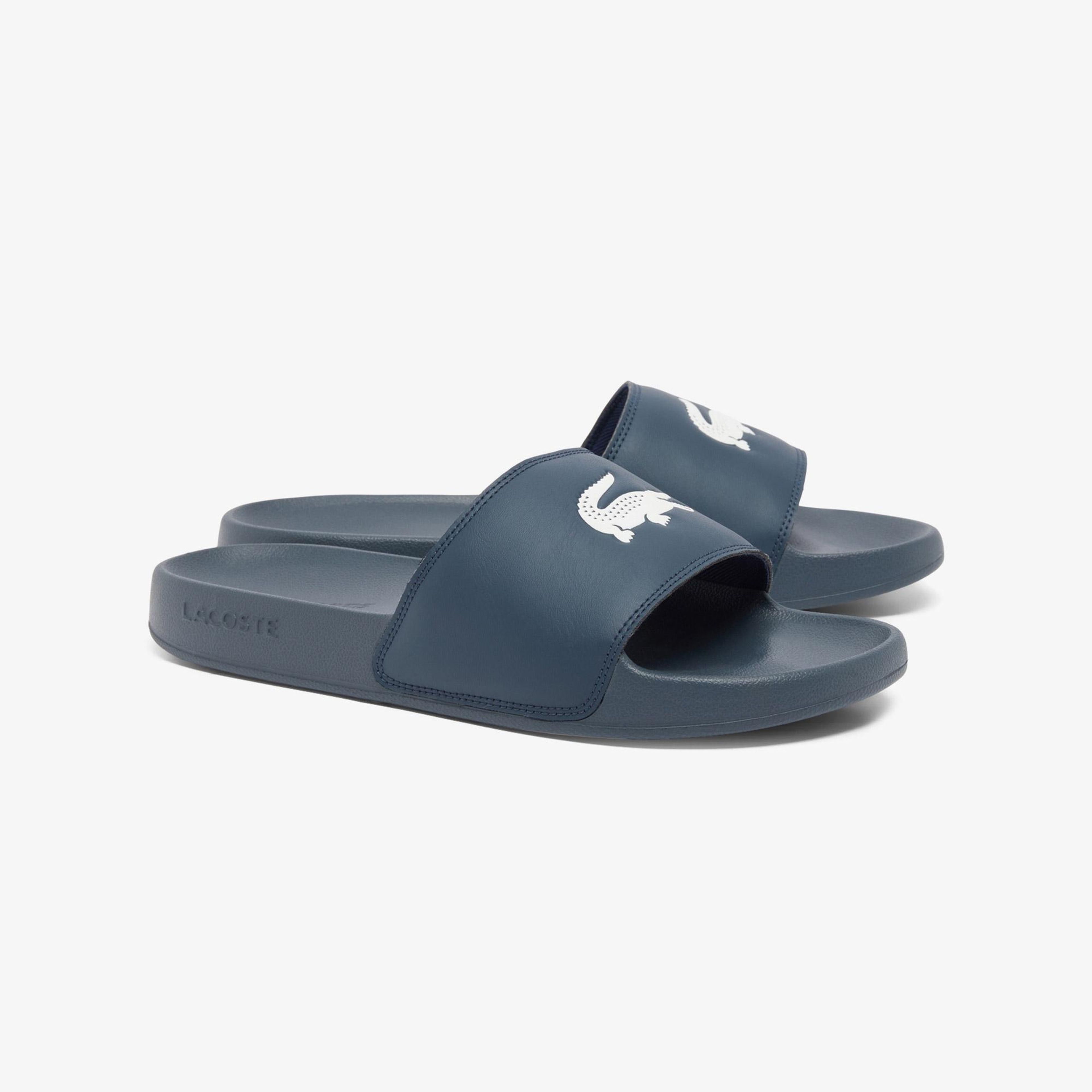 Lacoste Serve Slide Erkek Lacivert Terlik