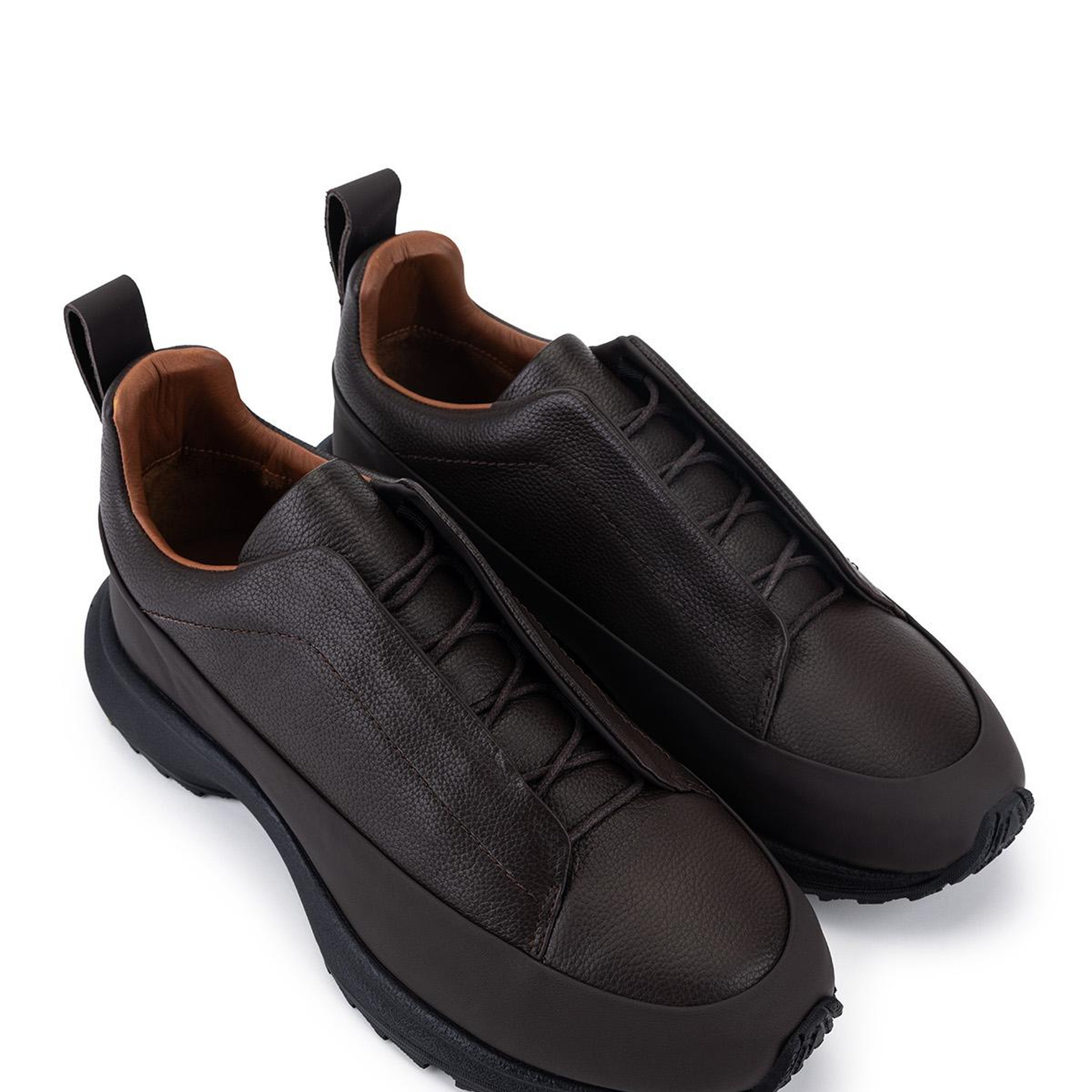 Tamer Tanca Erkek Hakiki Deri Kahverengi Sneakers & Spor Ayakkabı