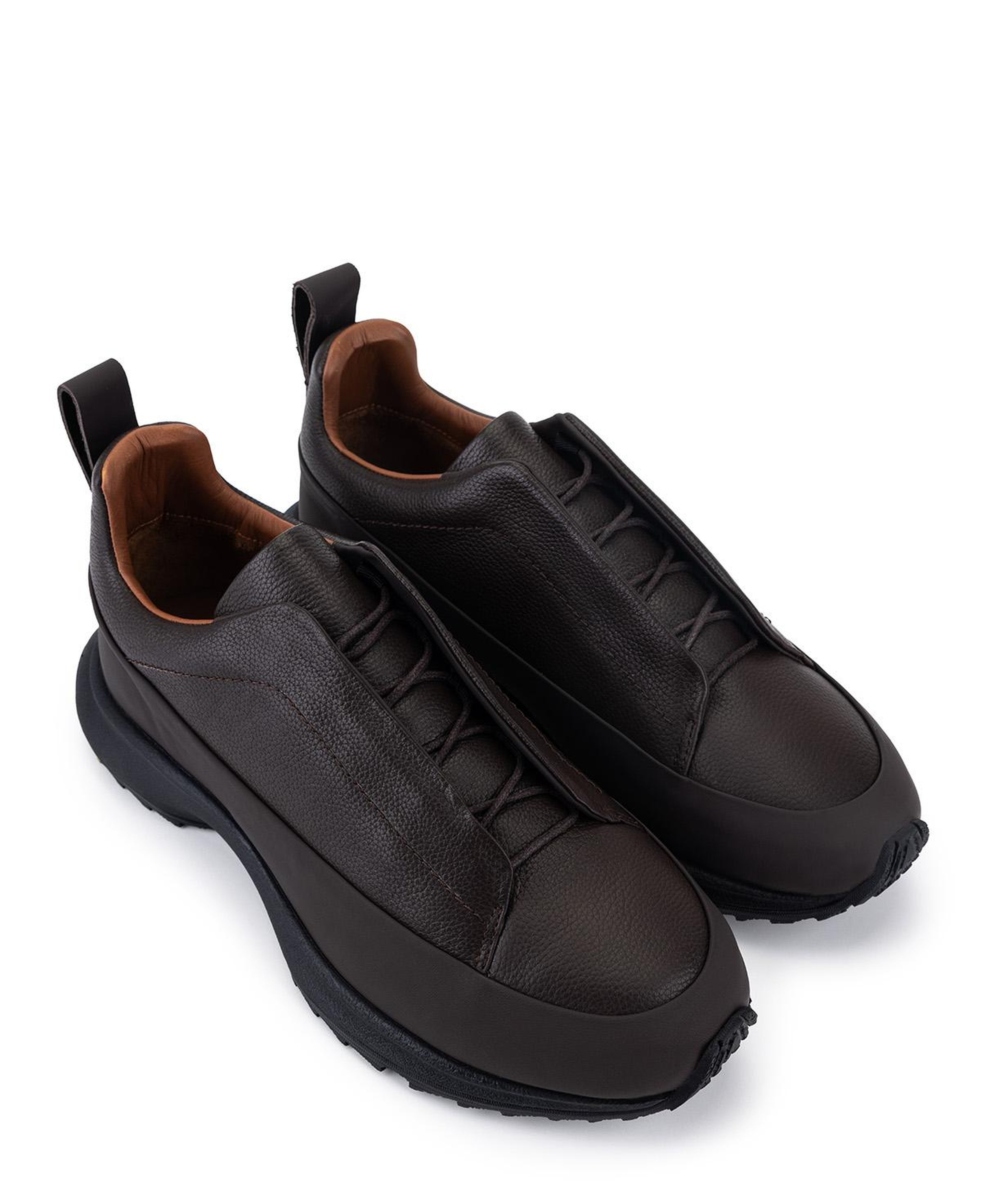 Tamer Tanca Erkek Hakiki Deri Kahverengi Sneakers & Spor Ayakkabı