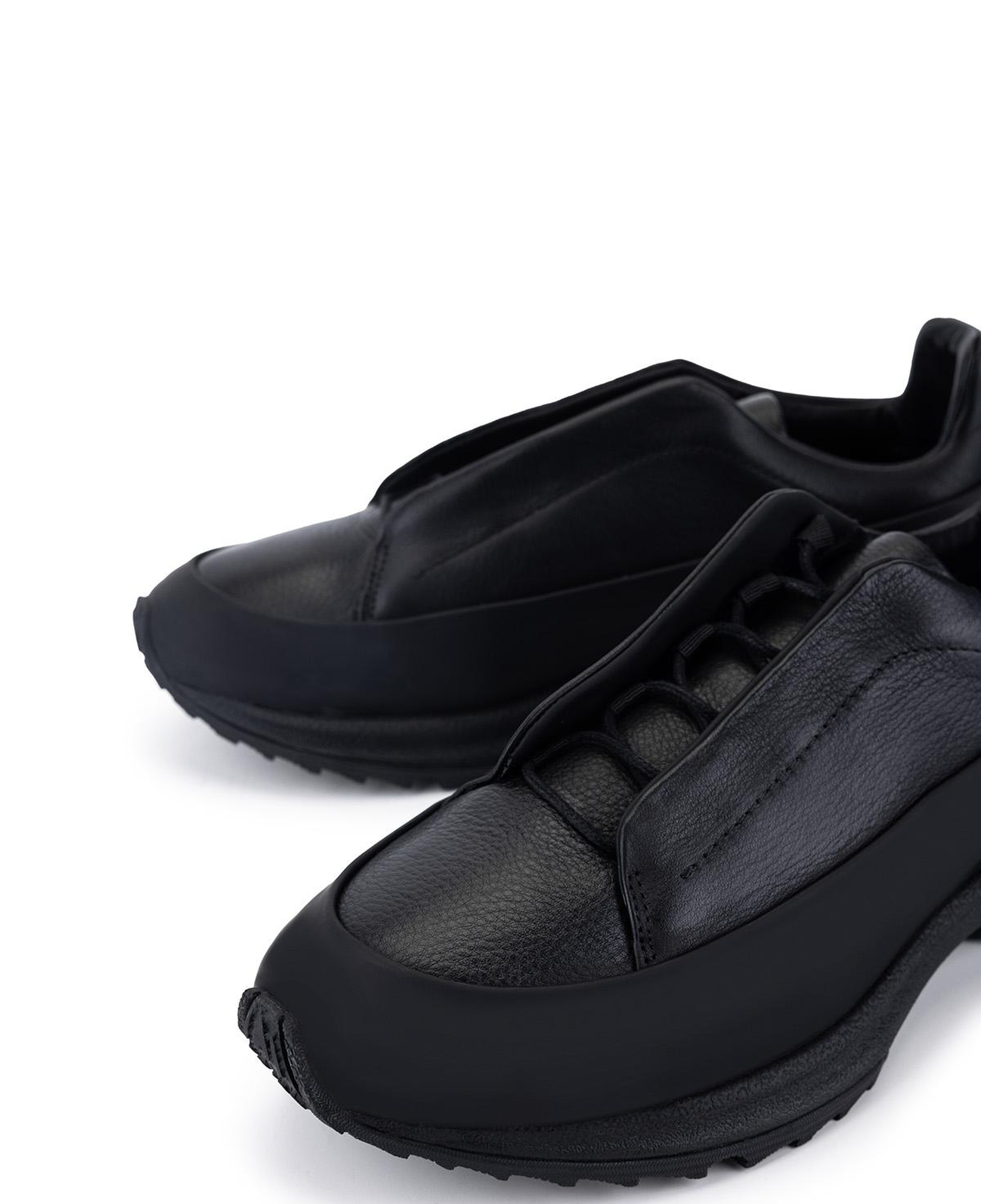 Tamer Tanca Erkek Hakiki Deri Siyah Sneakers & Spor Ayakkabı