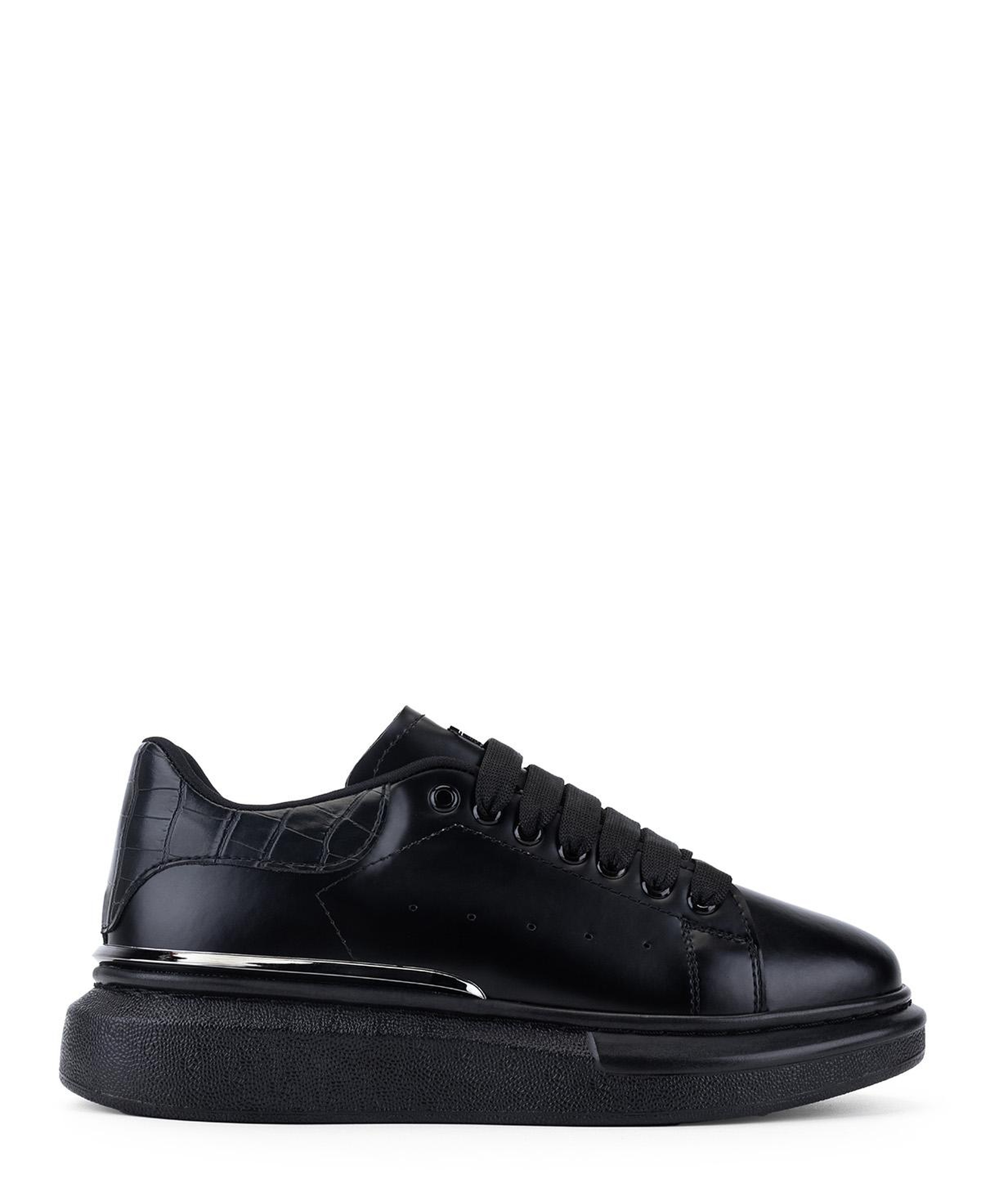 Tamer Tanca Erkek Vegan Siyah Sneakers & Spor Ayakkabı