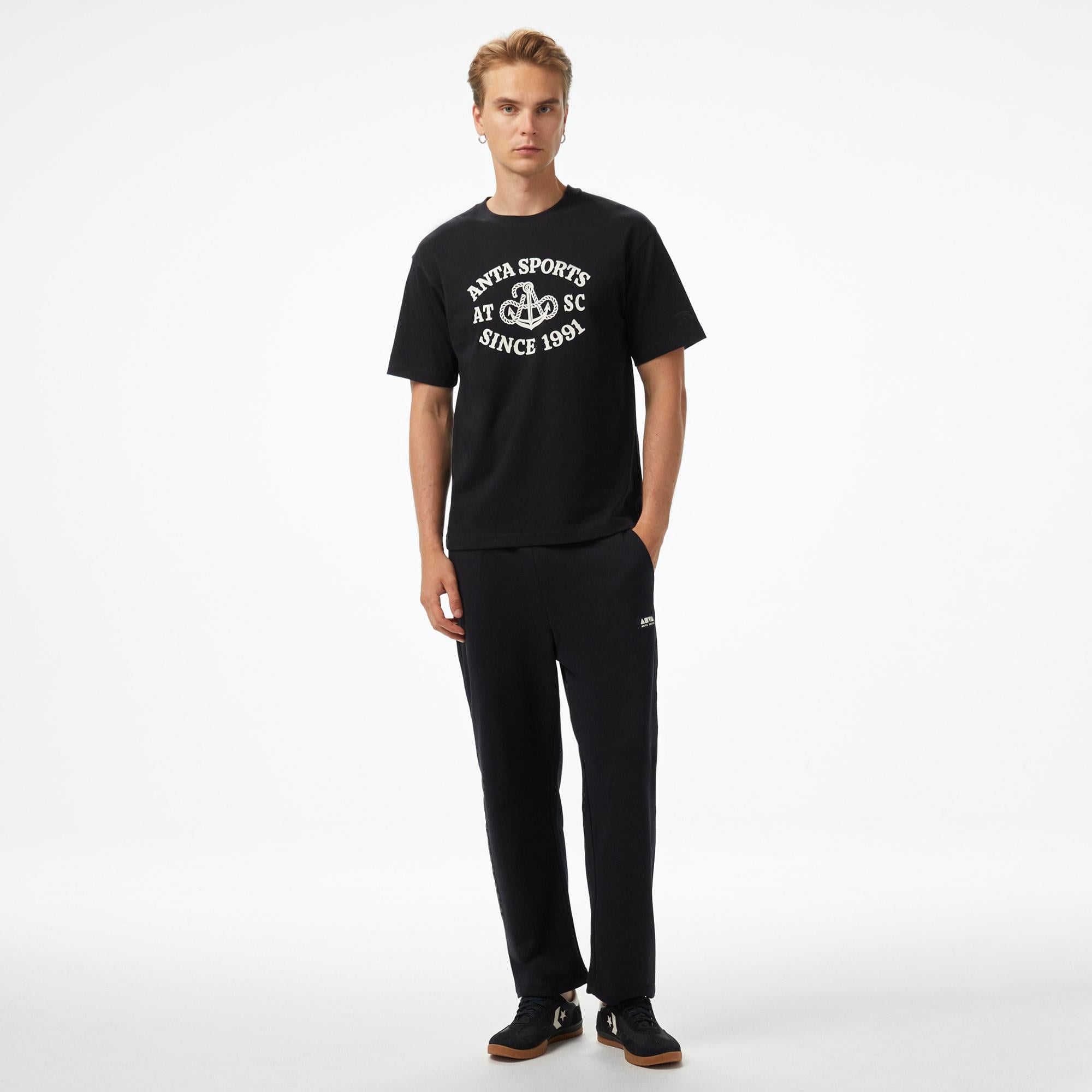 Anta Sports Club Erkek Siyah T-Shirt