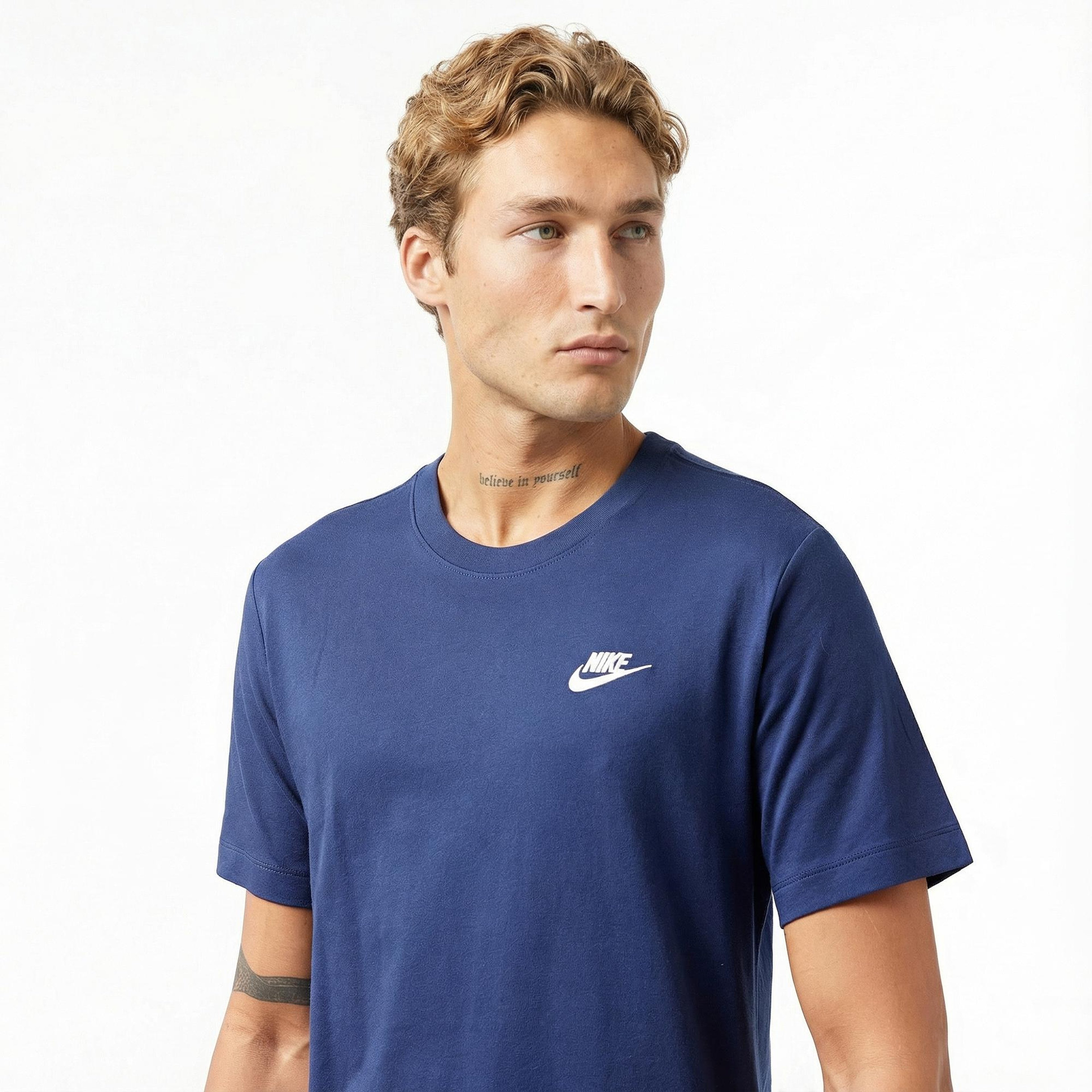 Nike Sportswear Club Erkek Lacivert T-Shirt