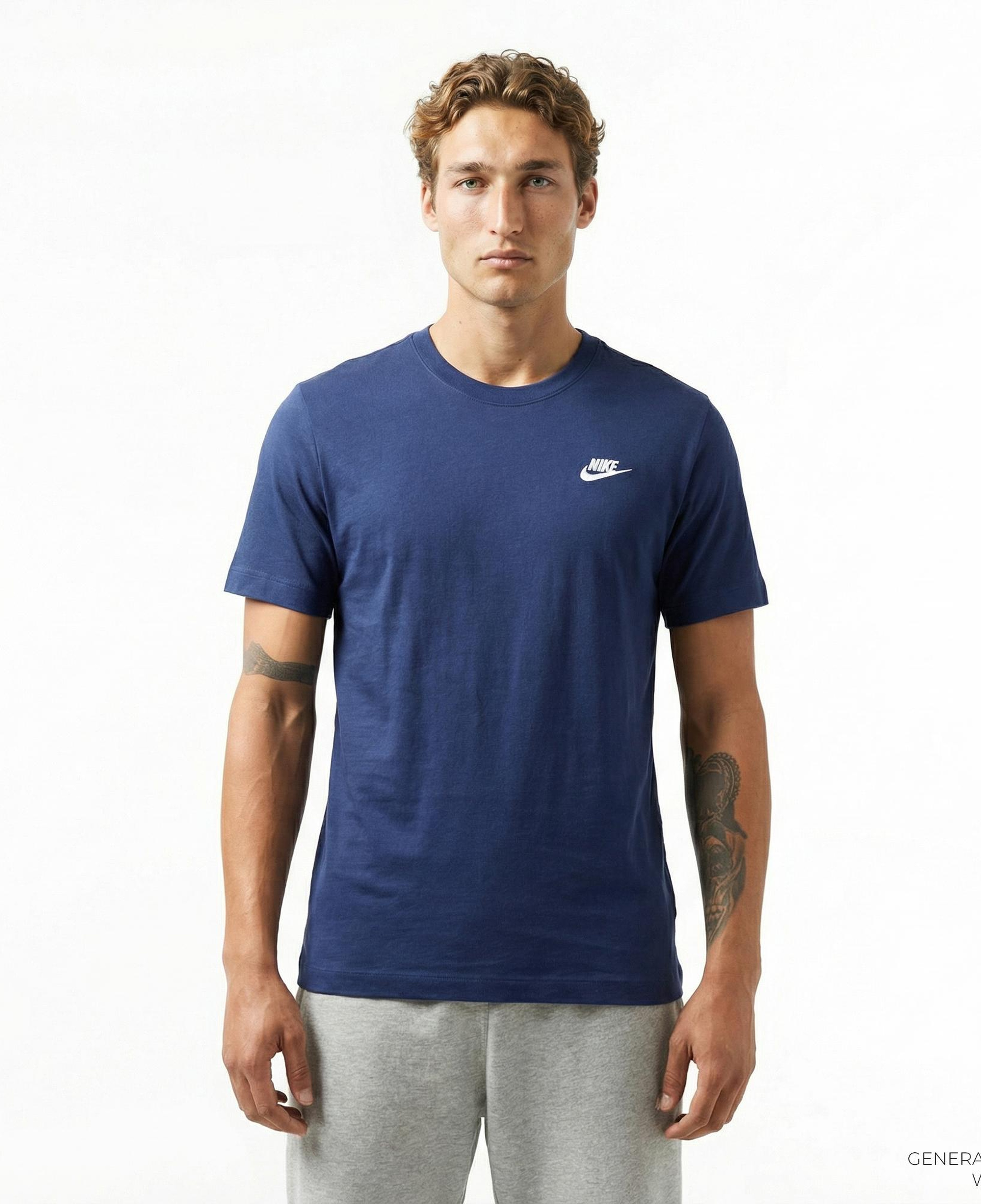Nike Sportswear Club Erkek Lacivert T-Shirt
