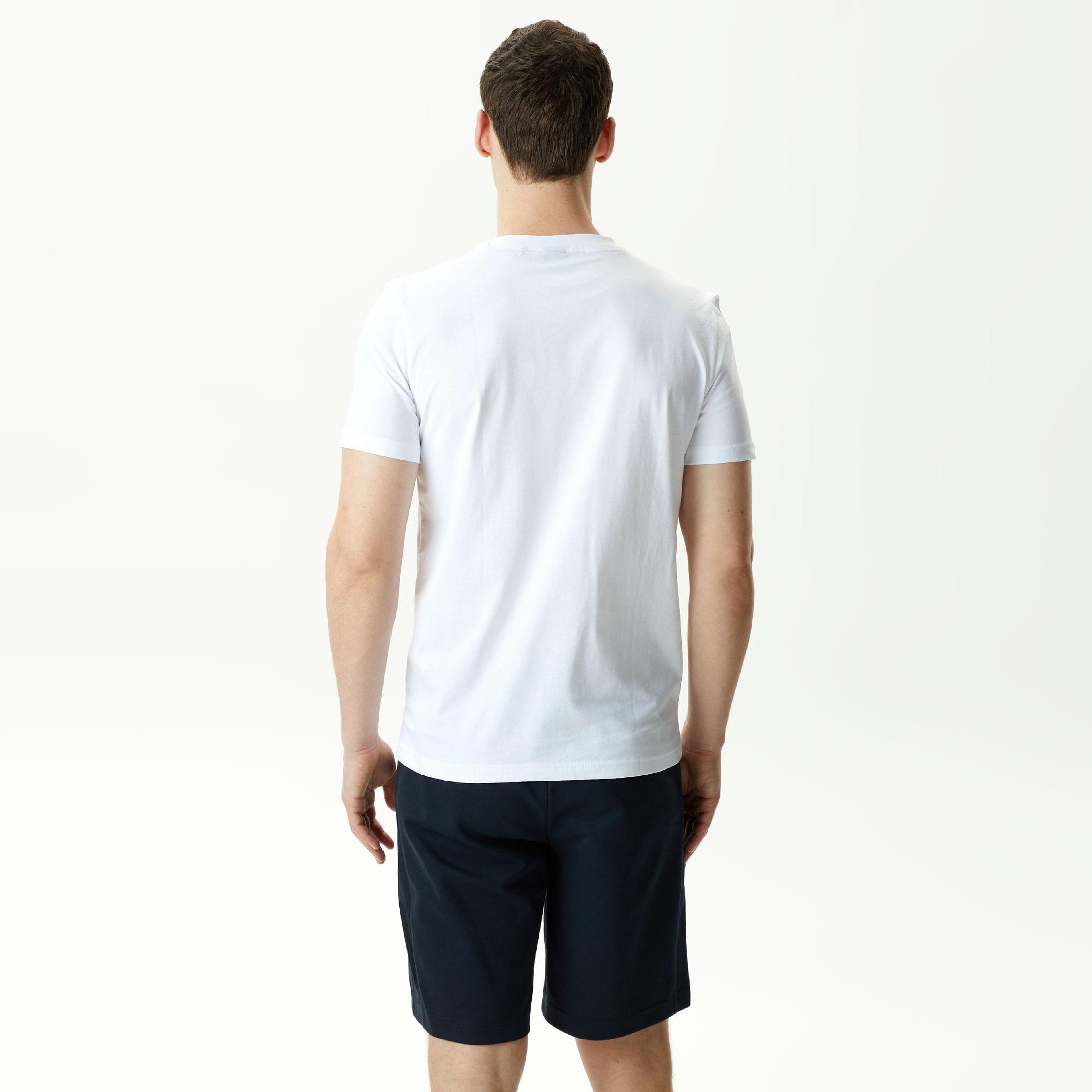 Boss Thinking Erkek Beyaz T-Shirt