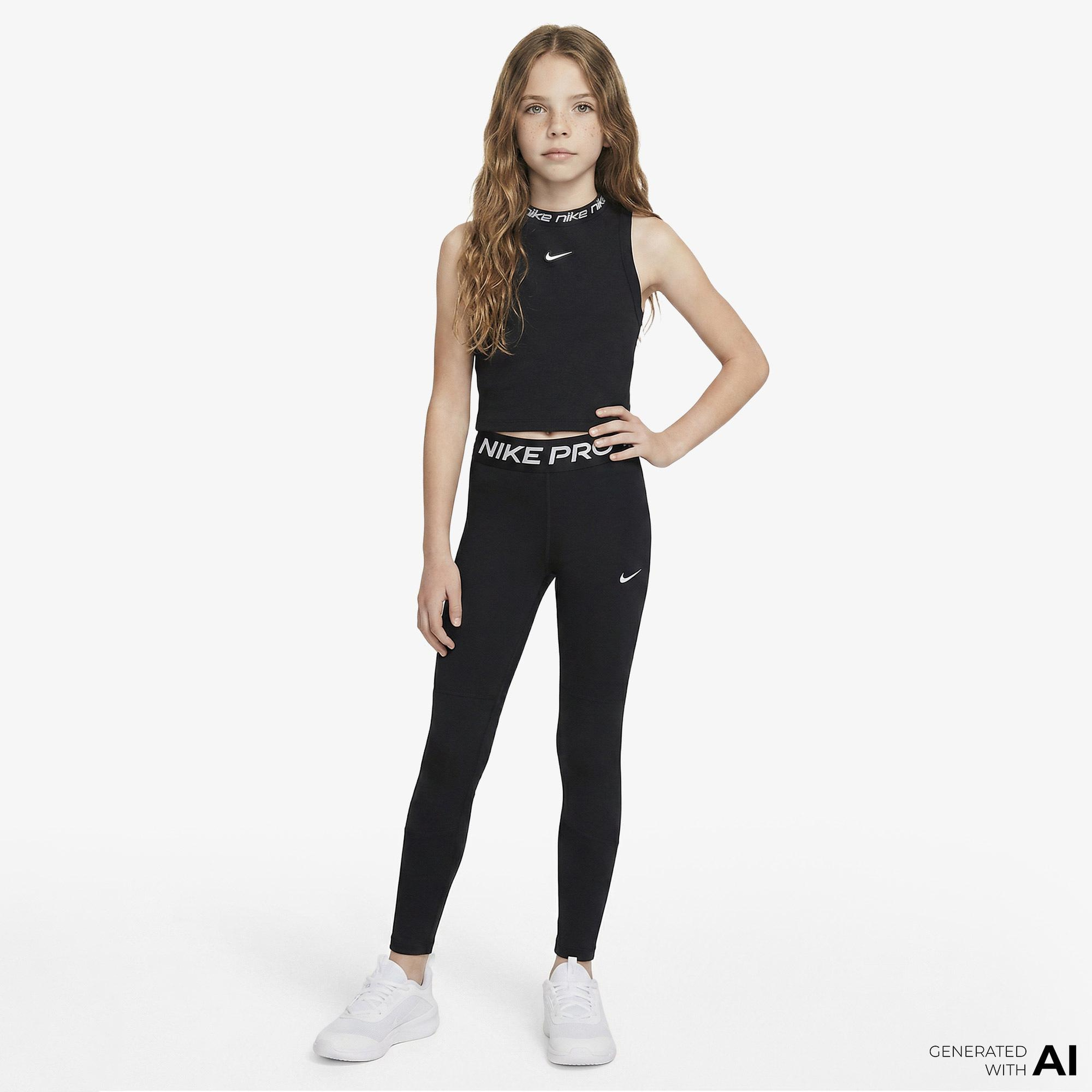 Nike Pro Legging Çocuk Siyah Tayt