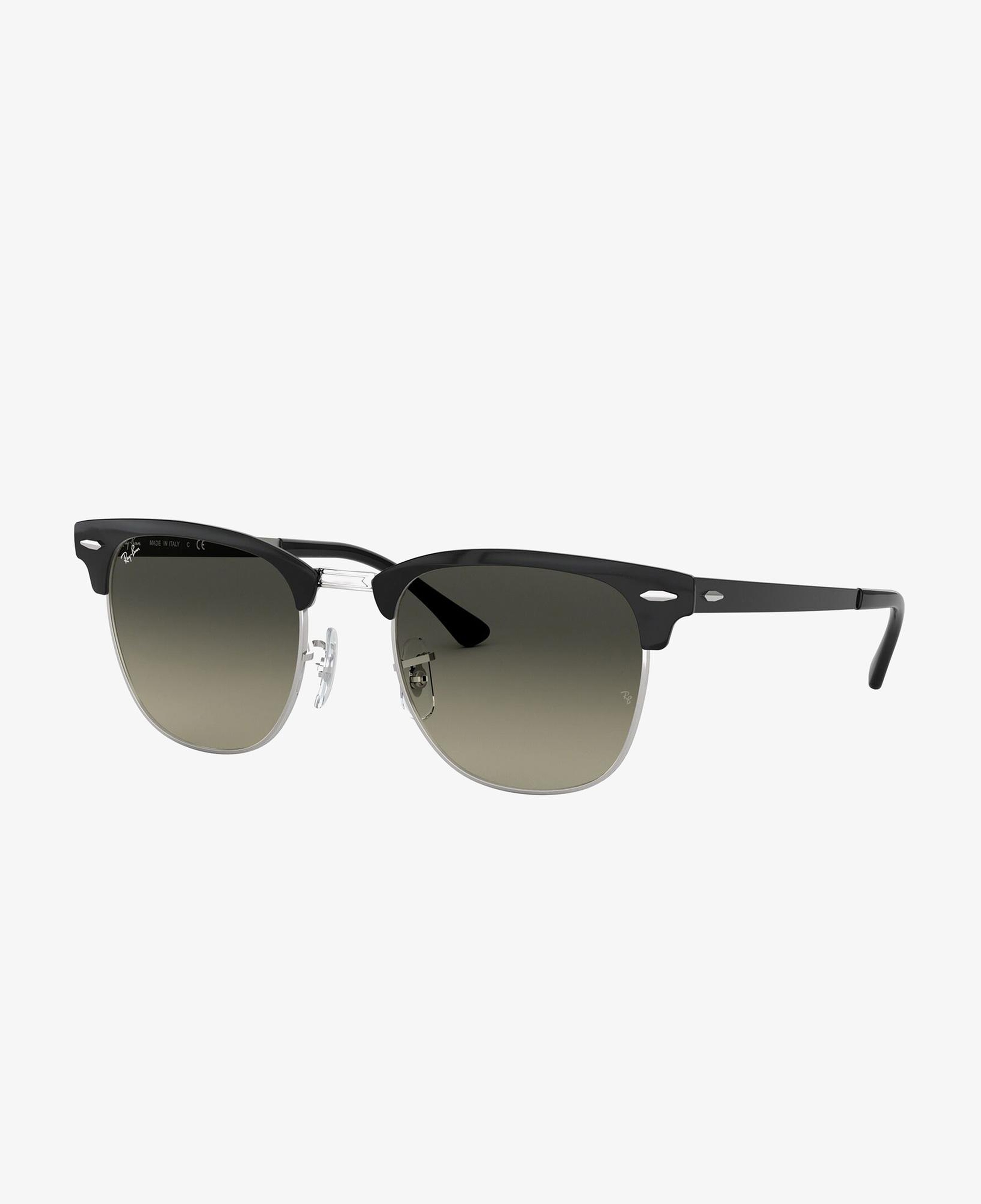 RAY-BAN 0RB3716 Clubmaster Metal Unisex Silver Siyah Güneş Gözlüğü