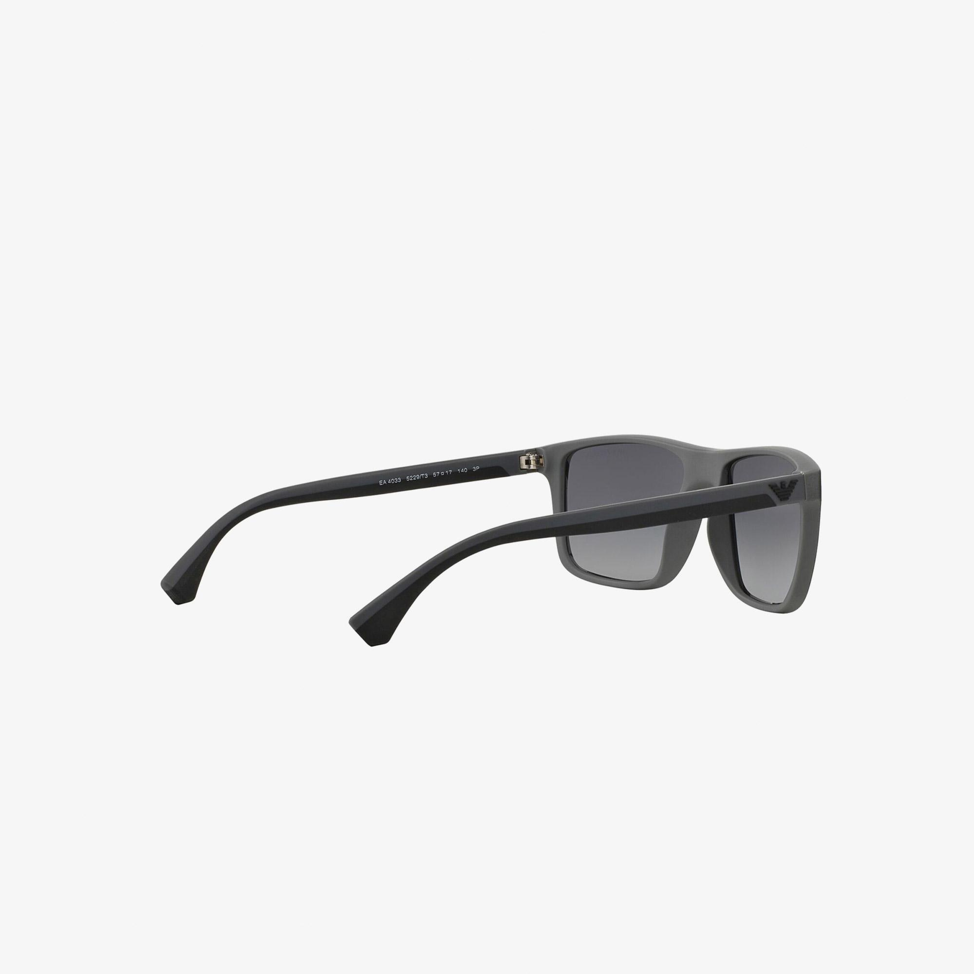 Emporio Armani Erkek Siyah-Gri Rubber Güneş Gözlüğü