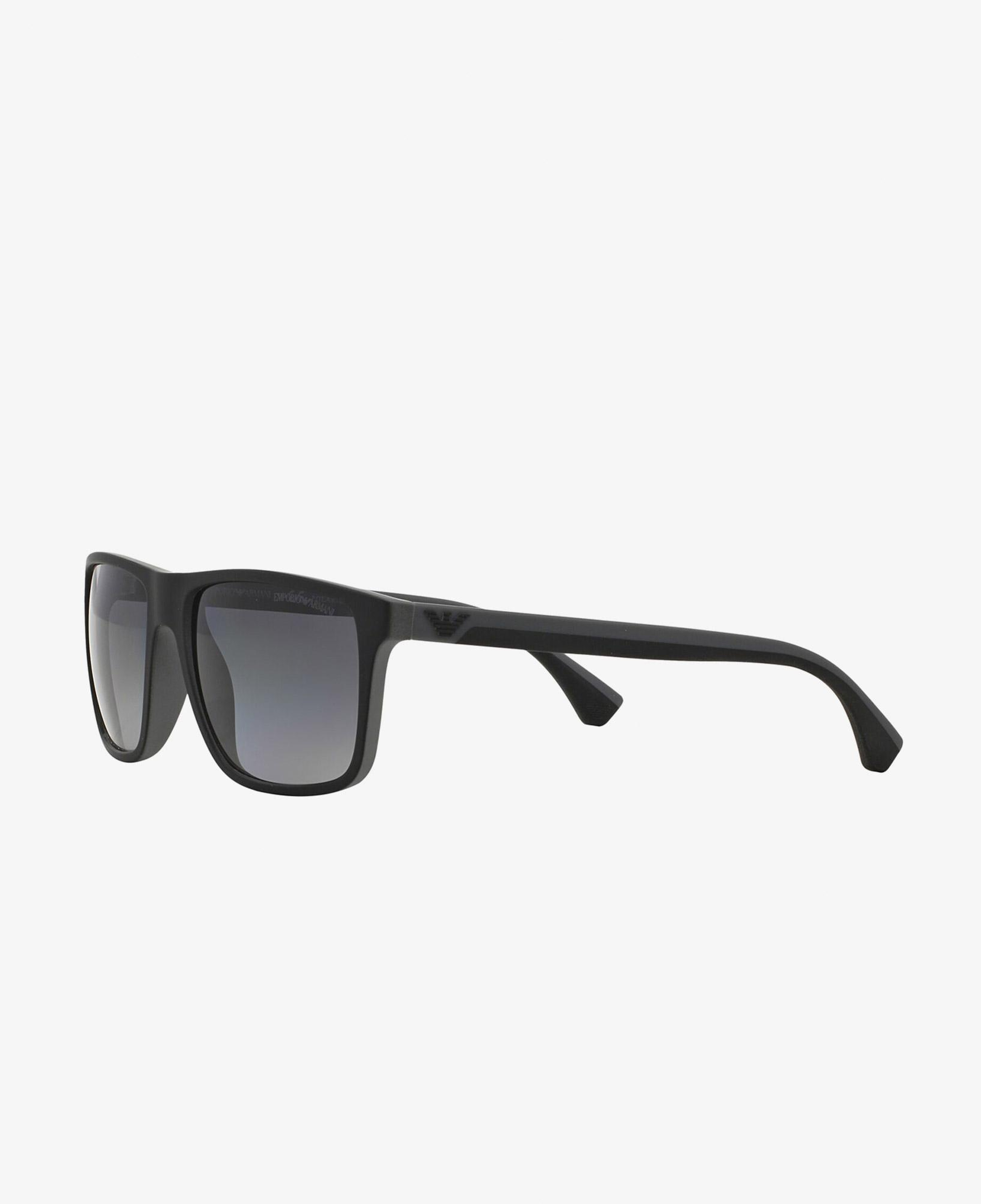 Emporio Armani Erkek Siyah-Gri Rubber Güneş Gözlüğü