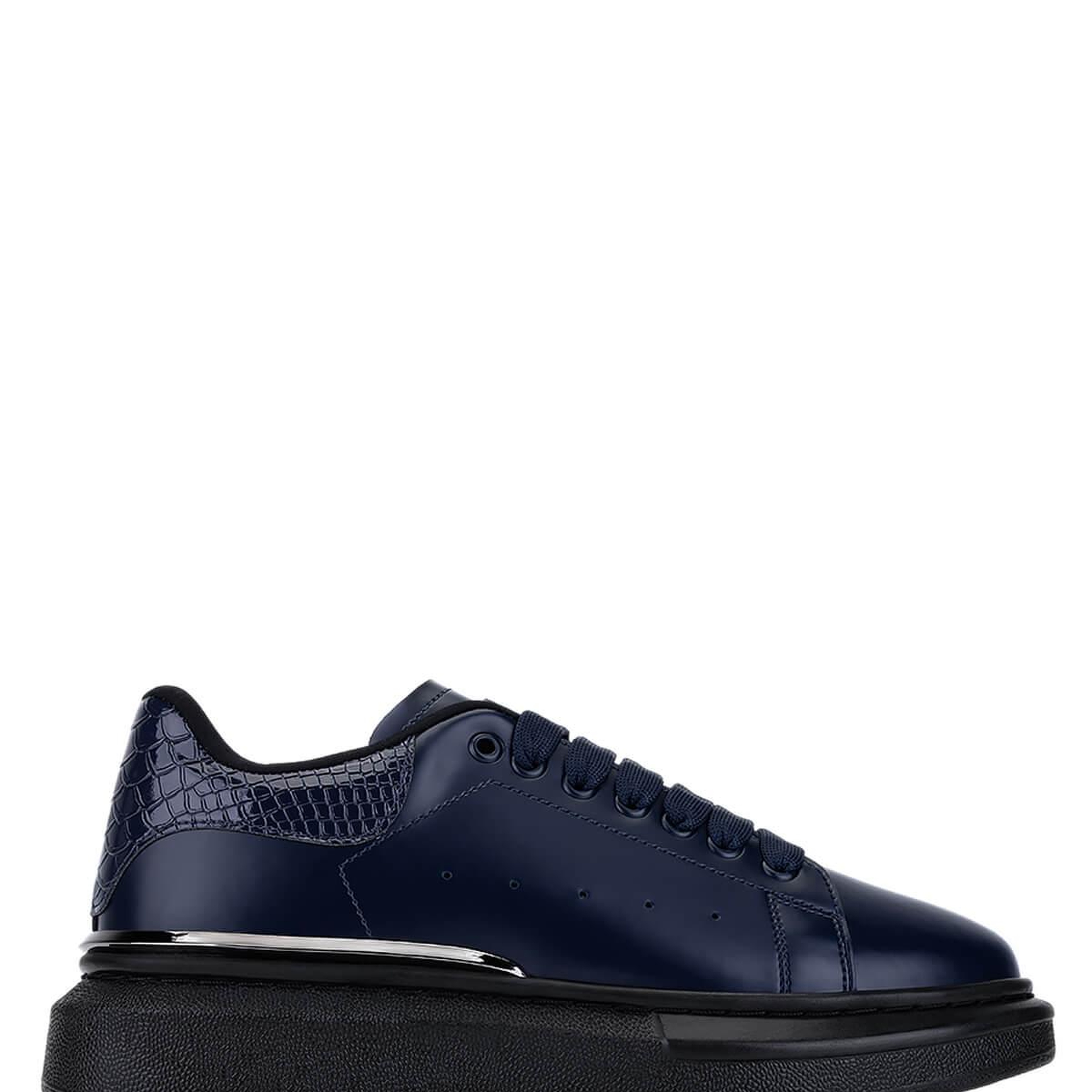 Tamer Tanca Erkek Suni Deri Lacivert Sneakers & Spor Ayakkabı