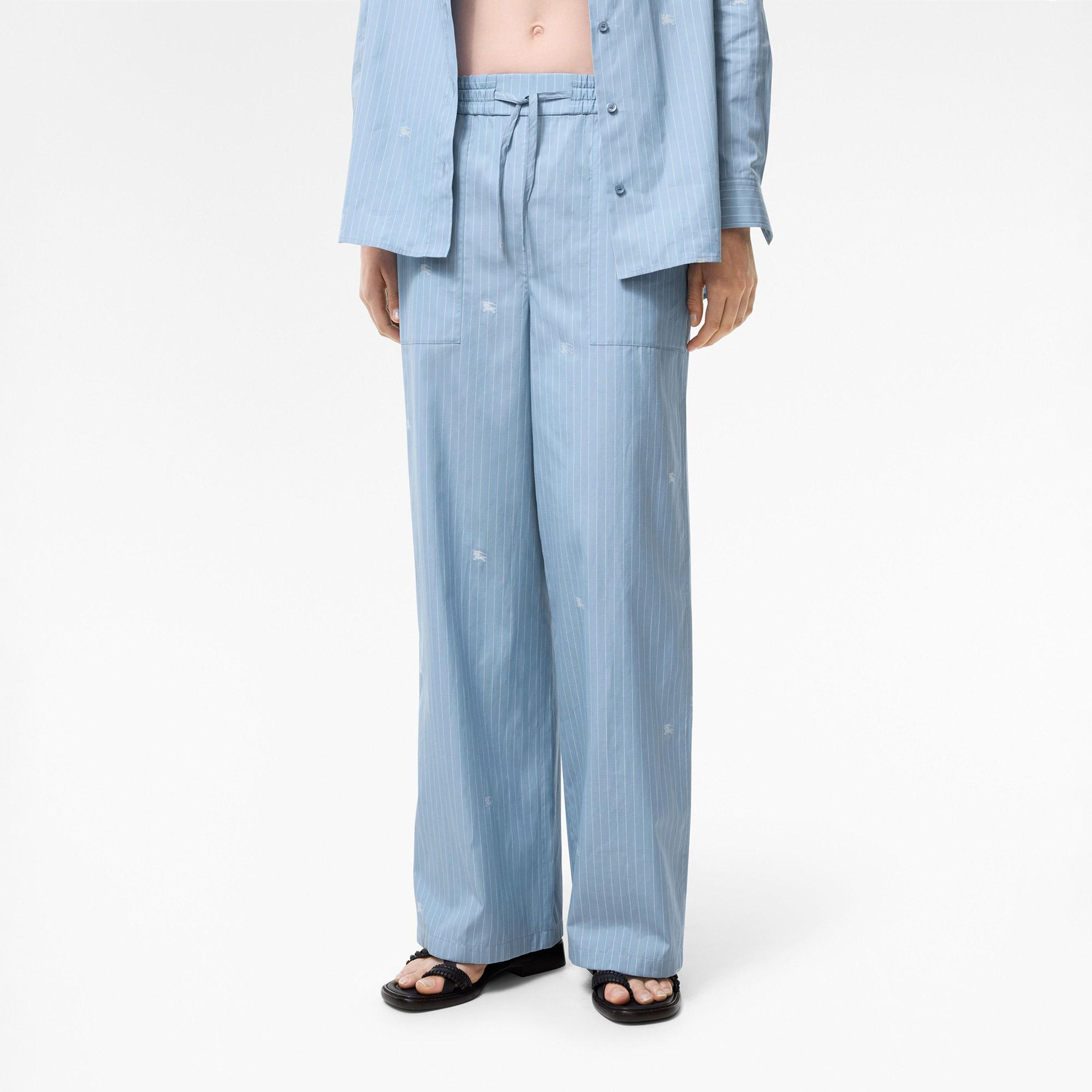 Burberry Kadın Mavi Pantolon