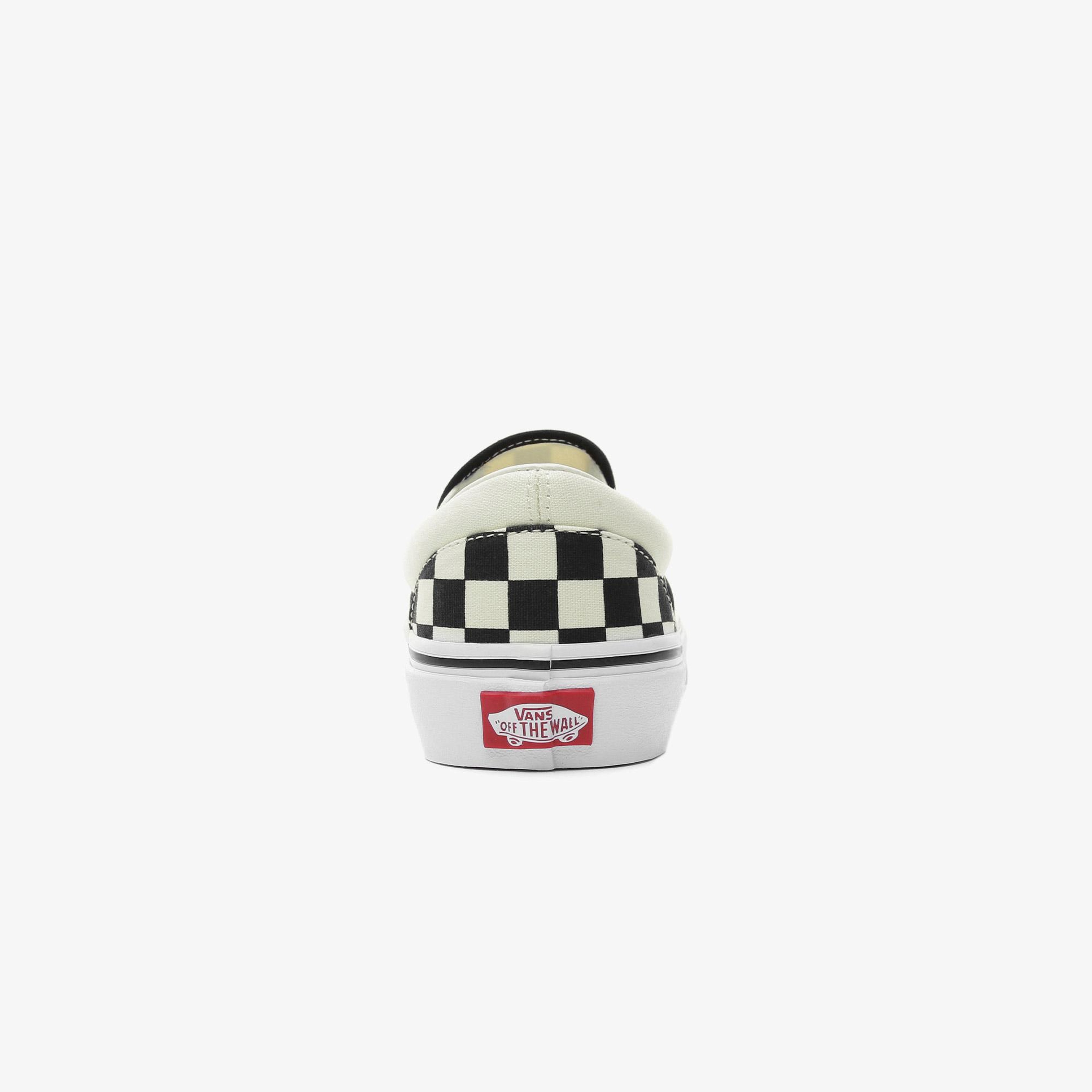Vans Classic Slip-On Checkerboard Siyah - Bej Sneaker