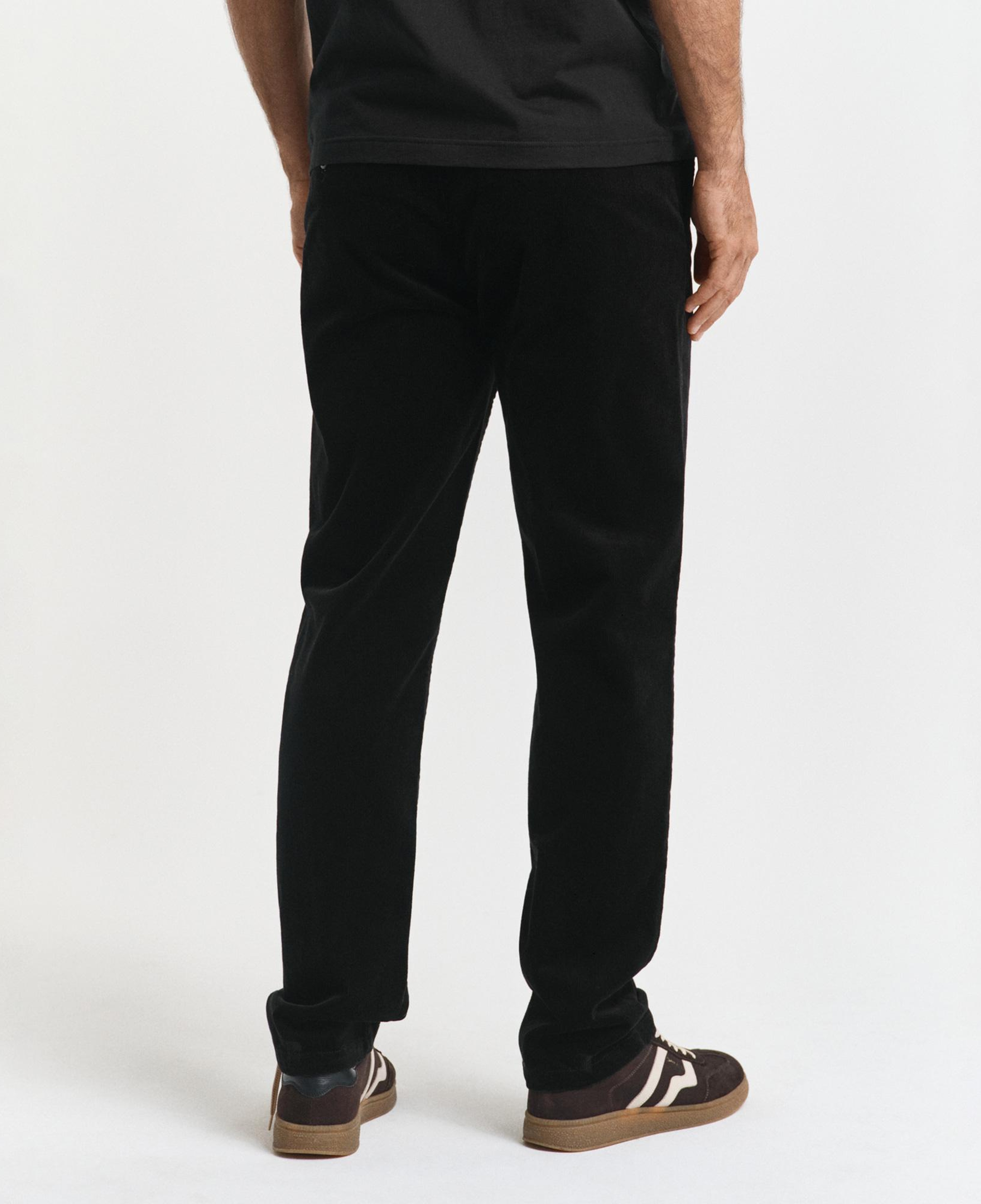 GANT Erkek Siyah Regular Fit Cord Chino Pantolon