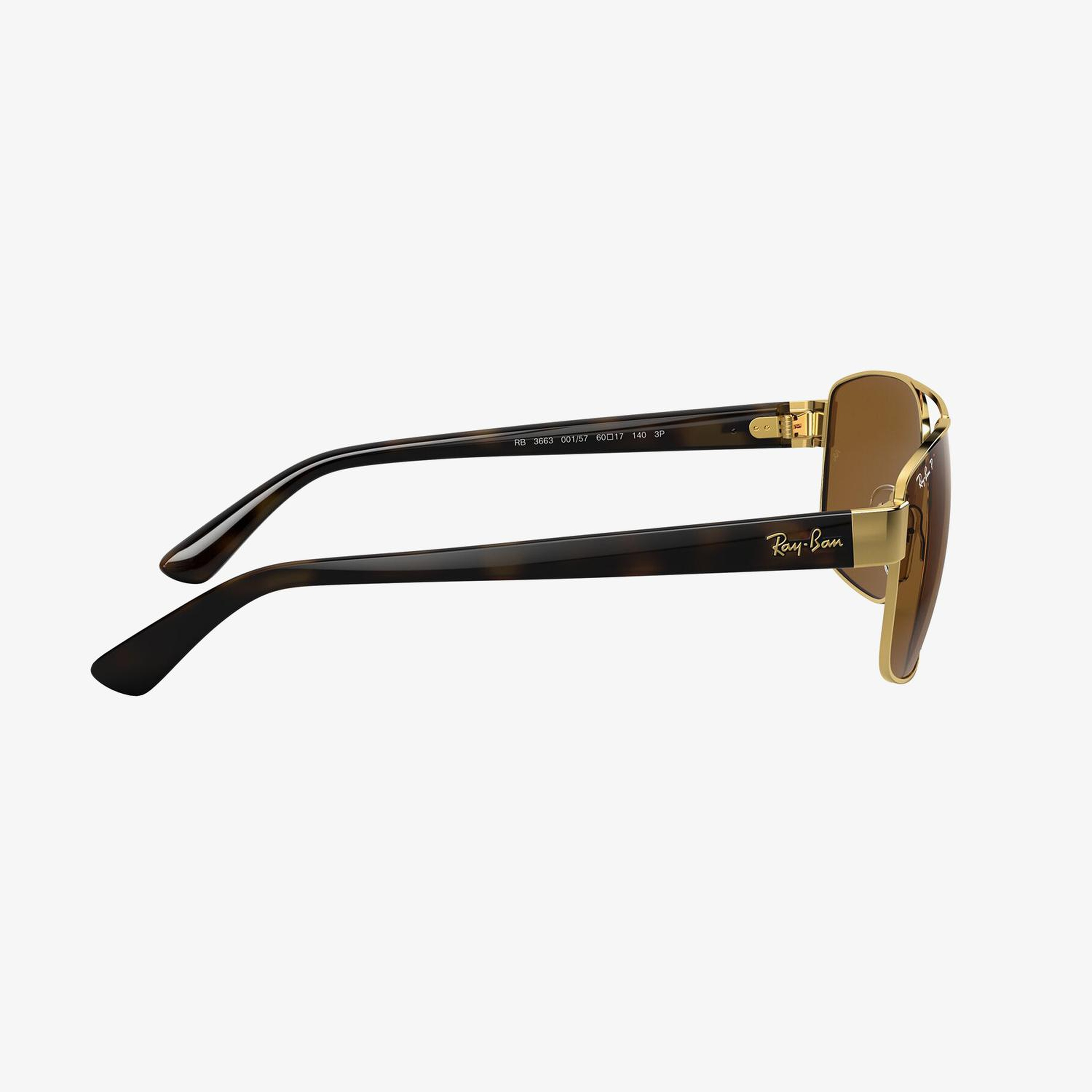 RAY-BAN 0RB3663 Erkek Shiny Altın Rengi Güneş Gözlüğü