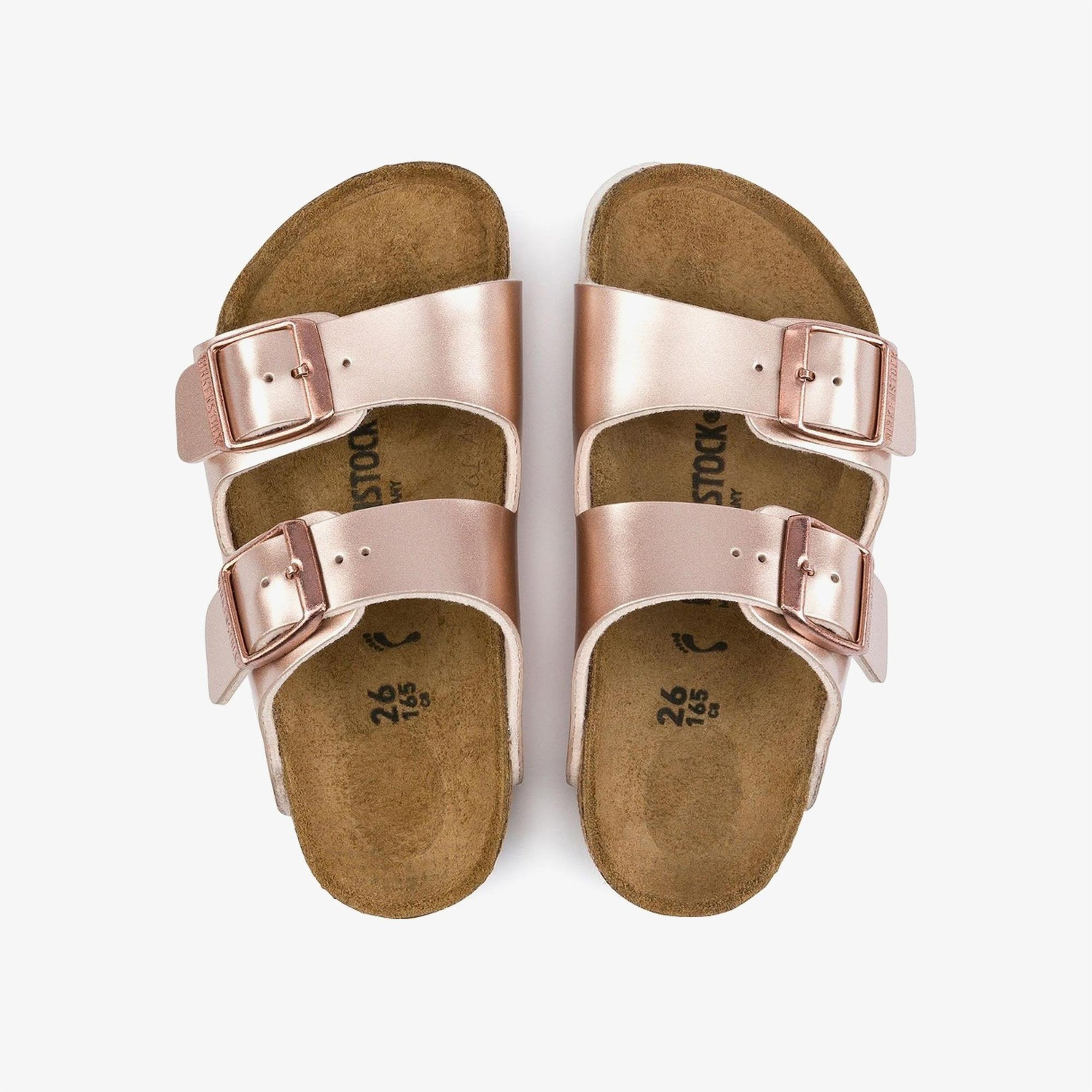 Birkenstock Arizona Birko-Flor Electric Metallic Unisex Pembe Terlik