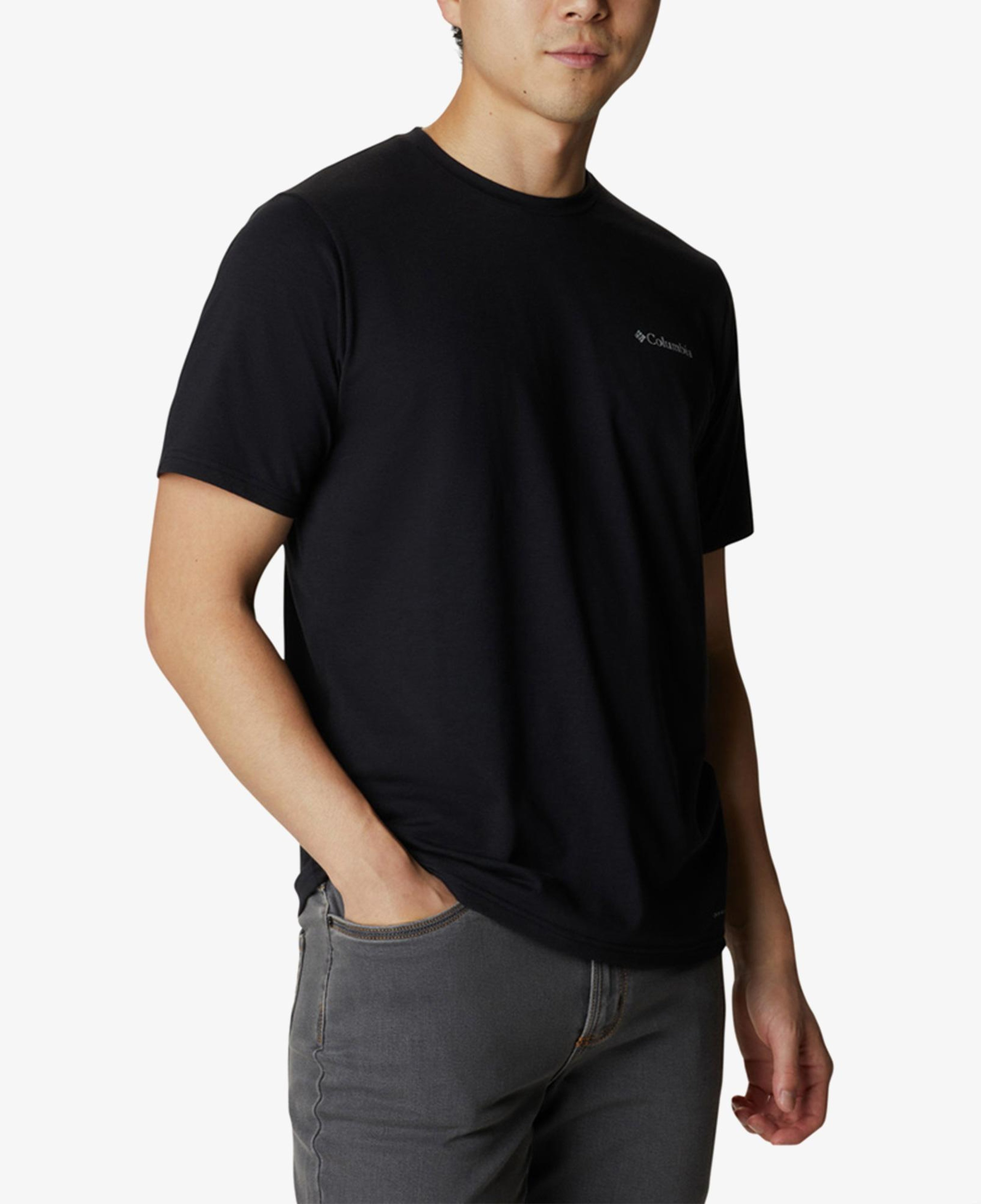 Columbia Sun Trek Sleeve Erkek Siyah T-Shirt