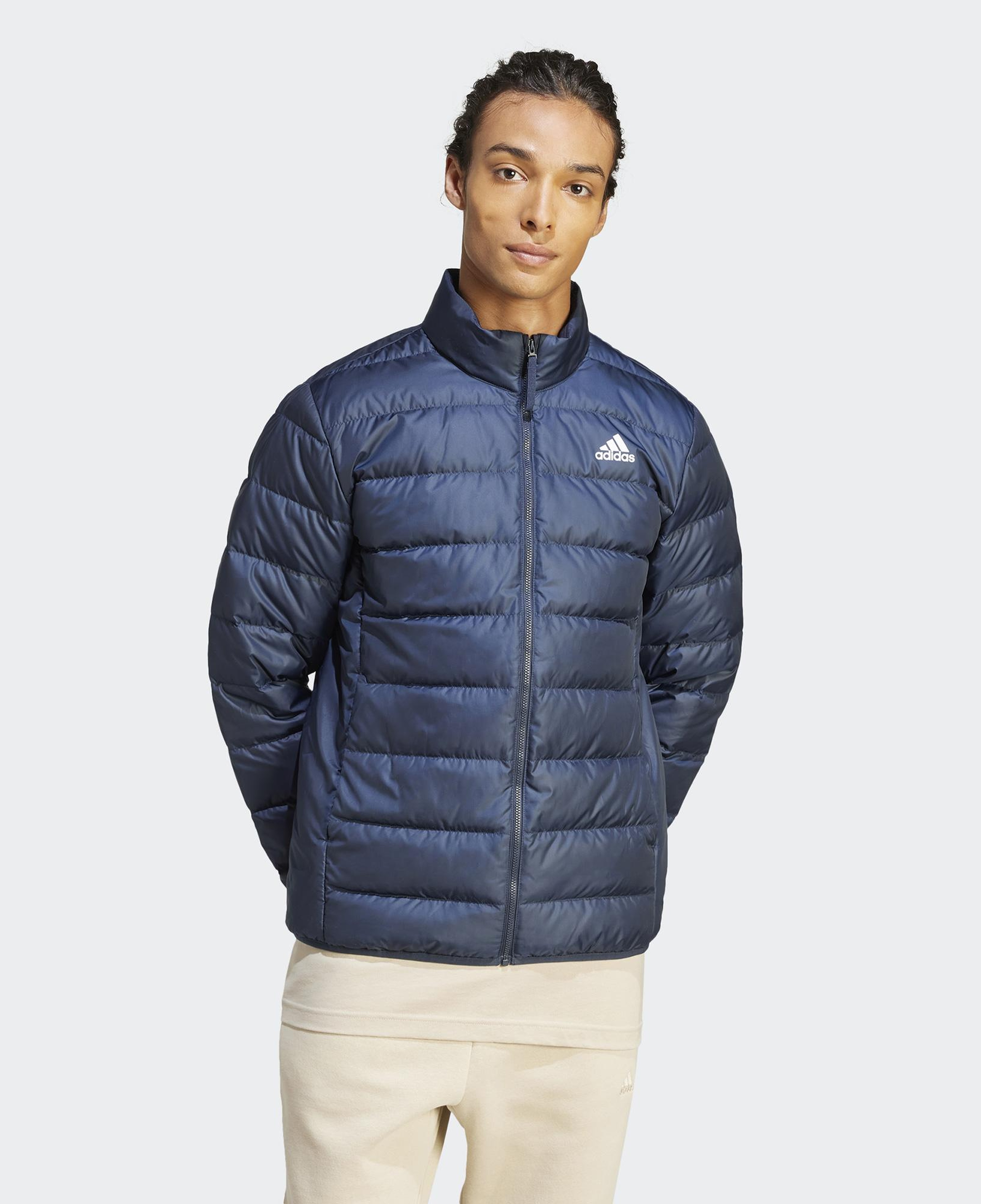 adidas Essentials Lite Down Erkek Mavi Outdoor Mont