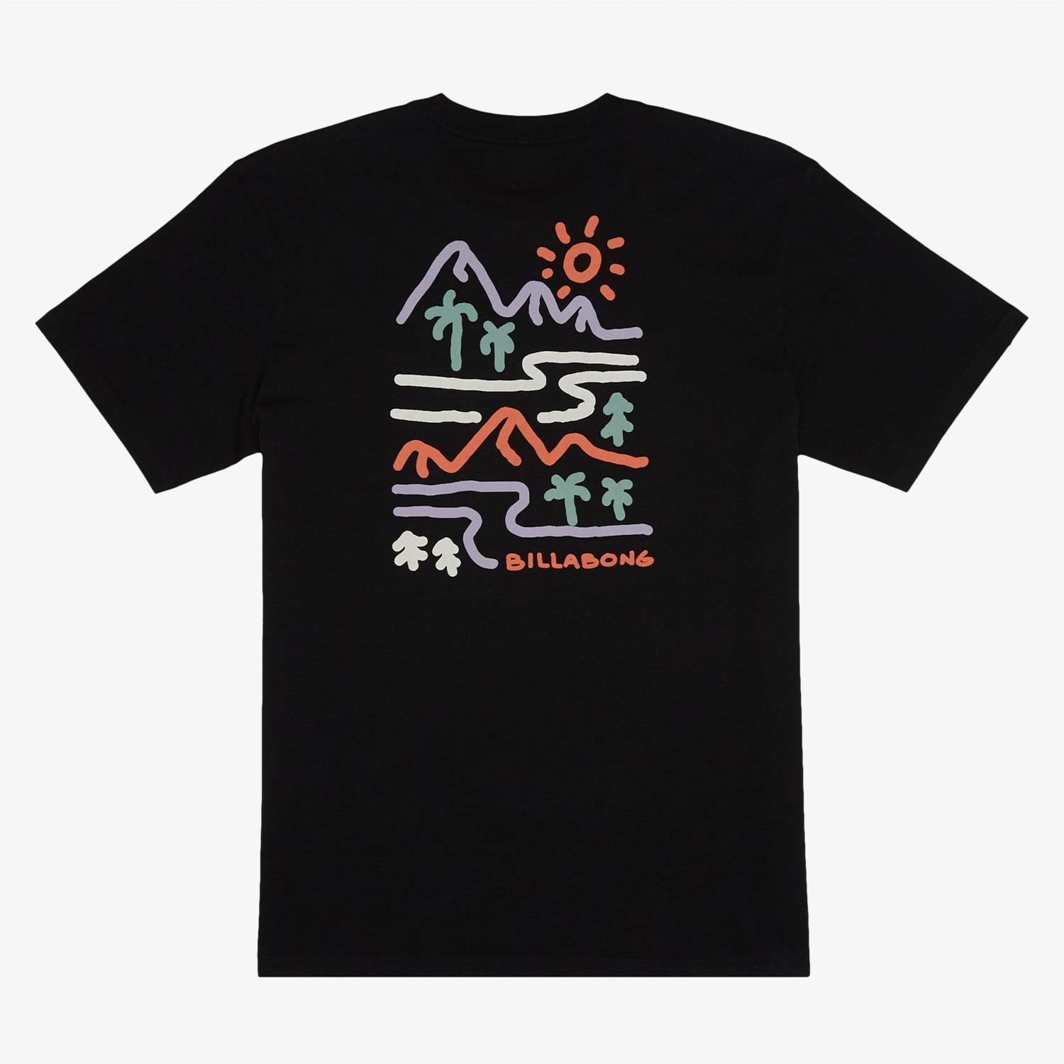 Billabong Panorama Erkek Siyah Günlük T-Shirt