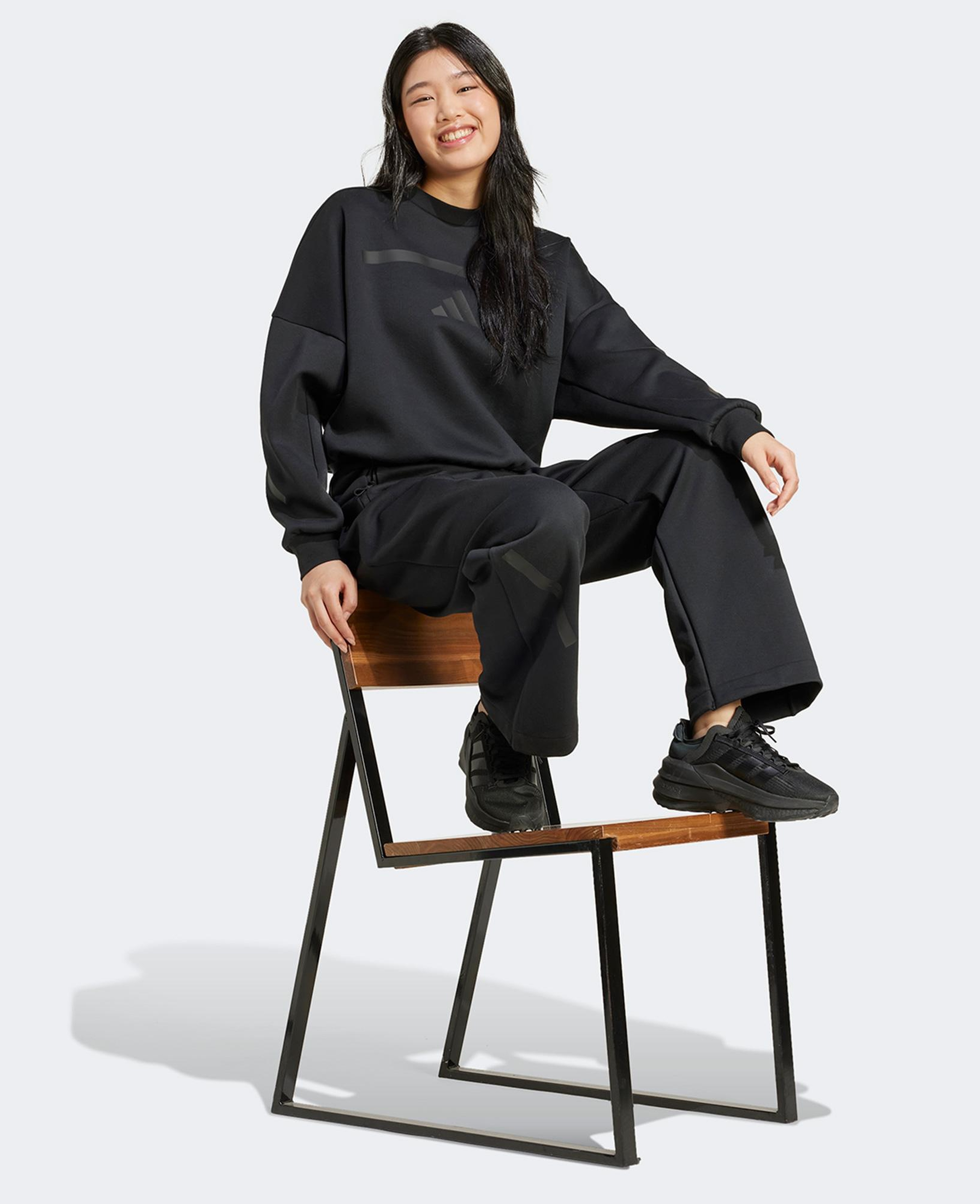 adidas Z.N.E. Kadın Siyah Günlük Sweatshirt