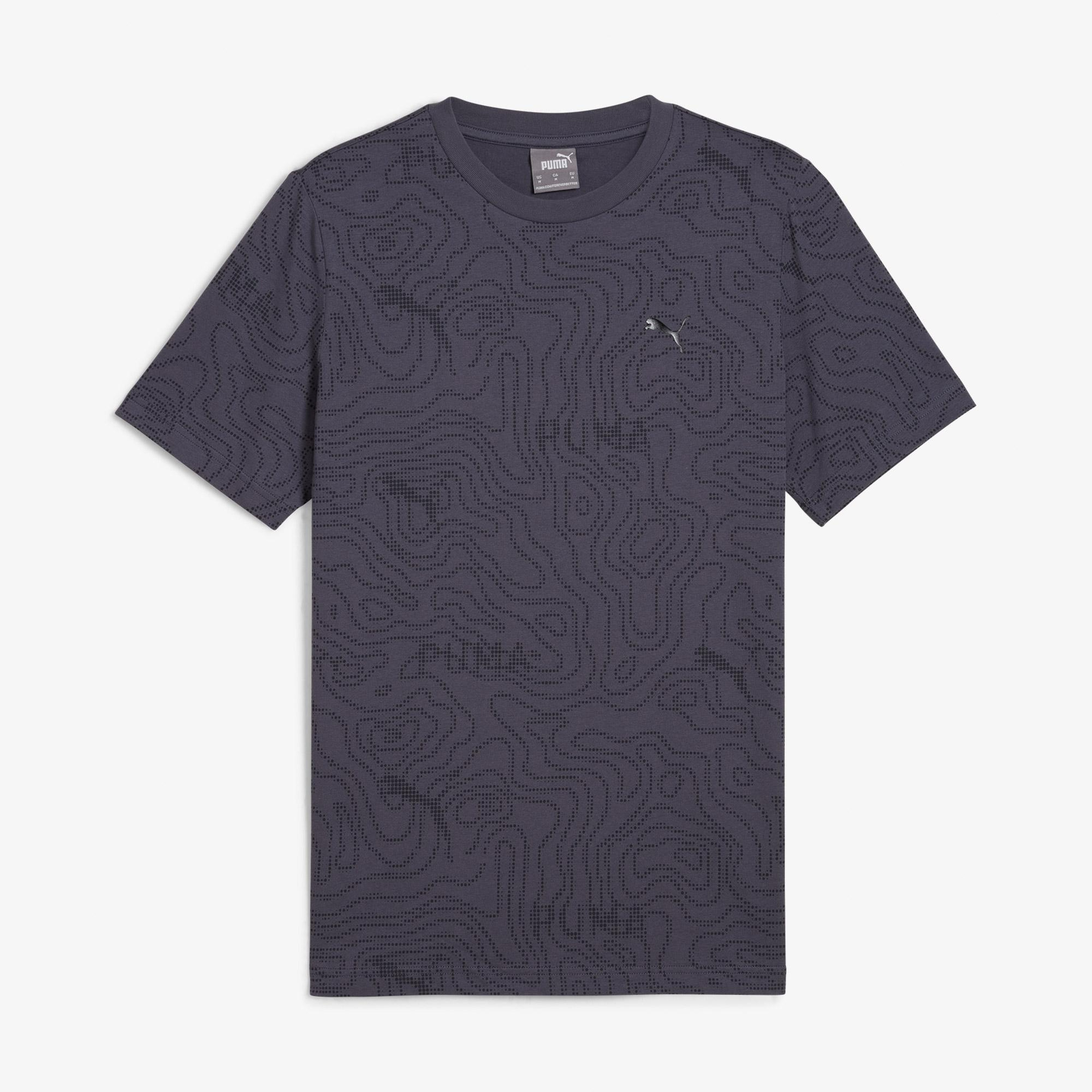Puma Open Road Aop Erkek Gri Günlük T-Shirt