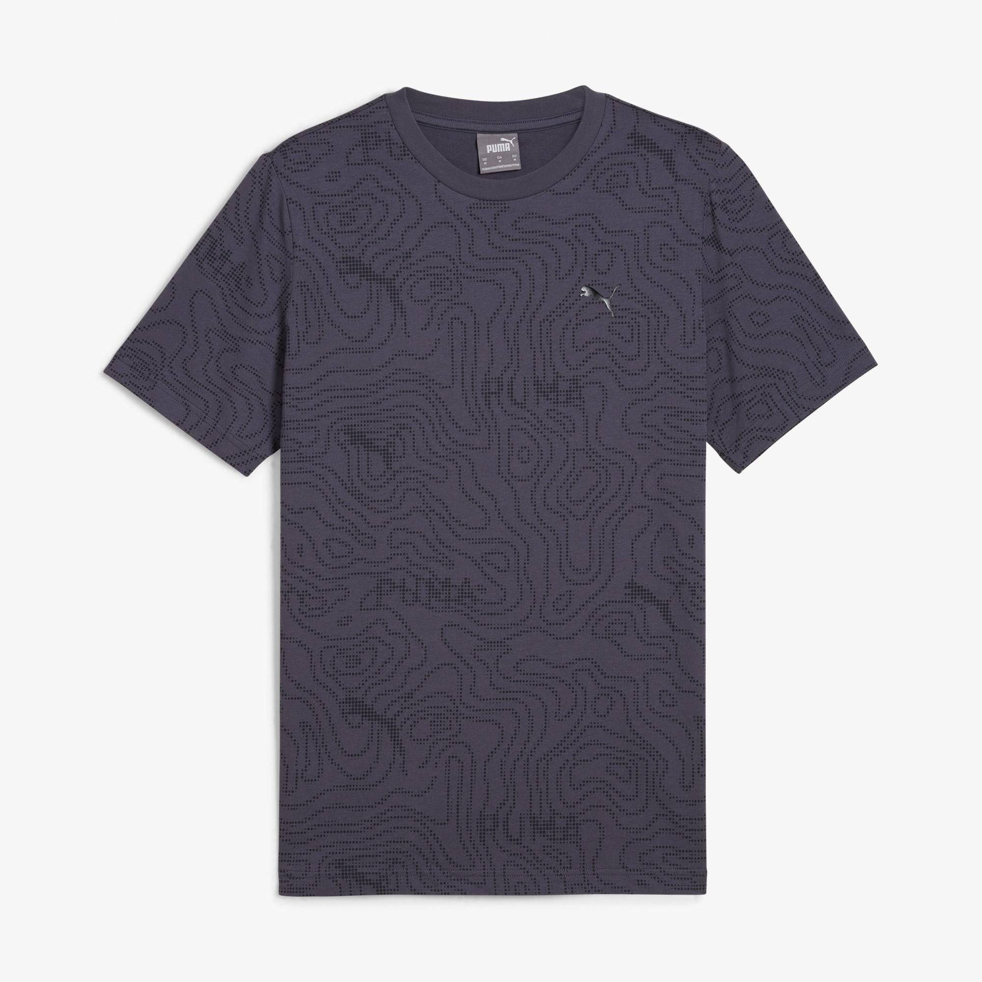 Puma Open Road Aop Erkek Gri Günlük T-Shirt