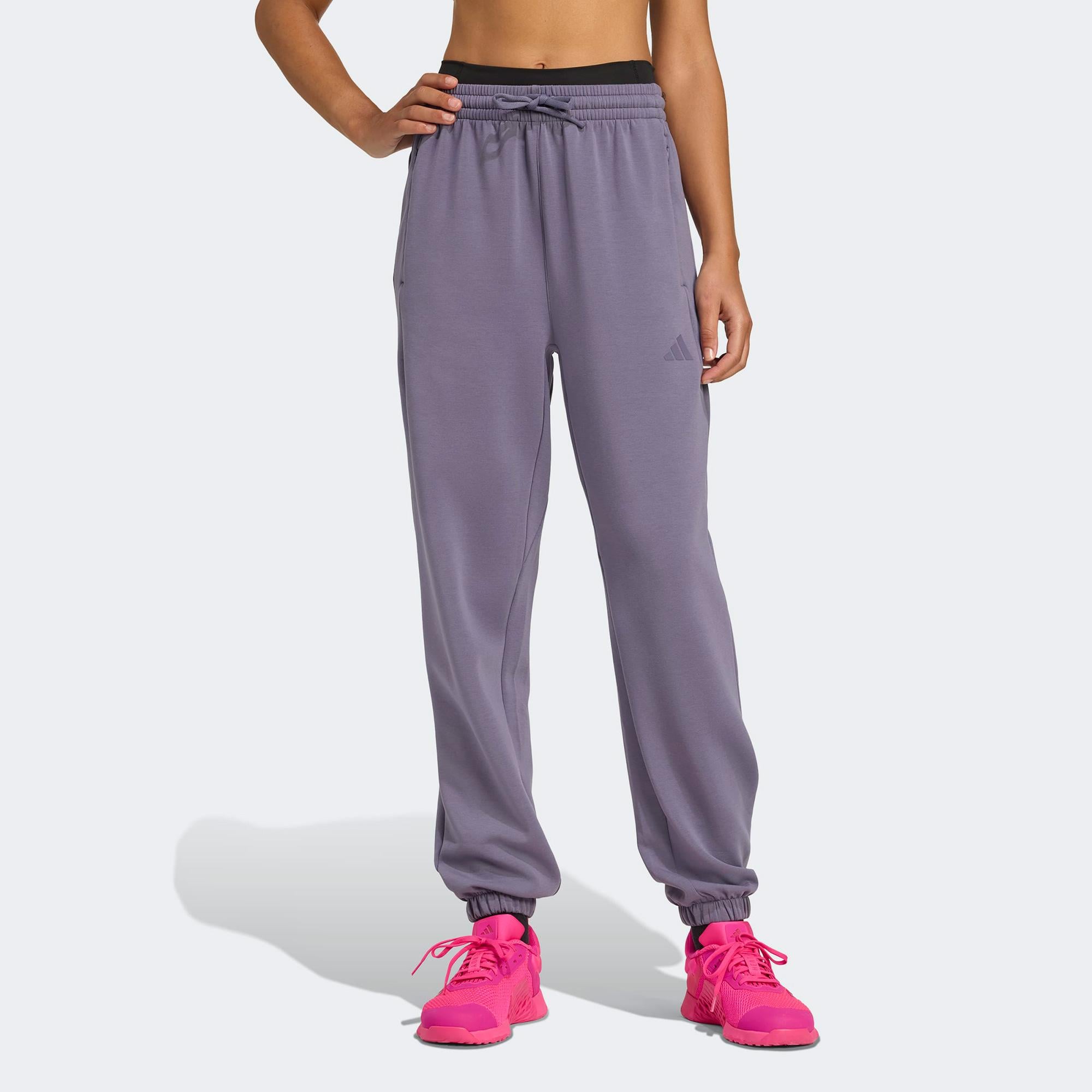 adidas Designed For Training Warm Up Kadın Mor Antrenman Eşofman Altı