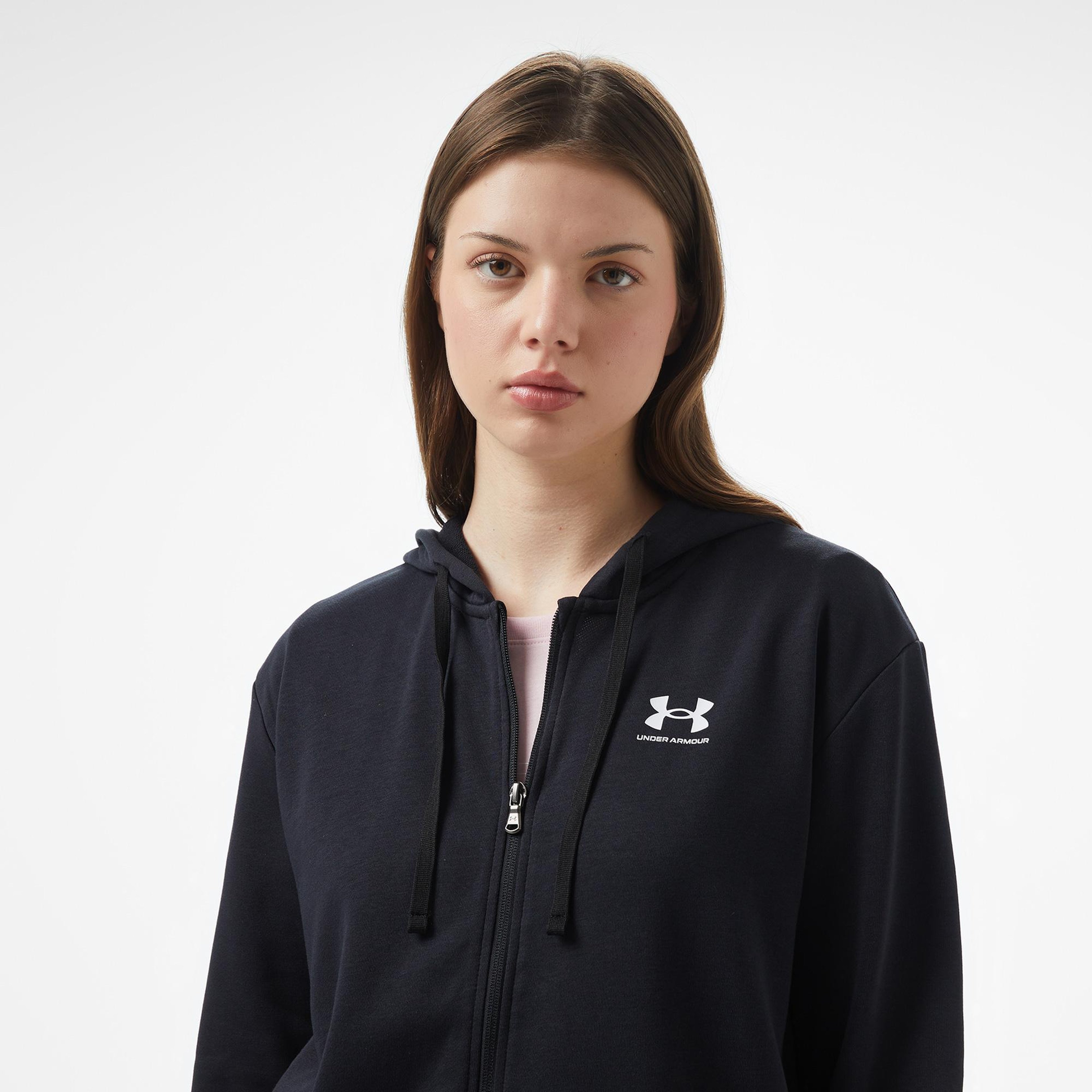 Under Armour Rival Terry Fz Kadın Siyah Ceket
