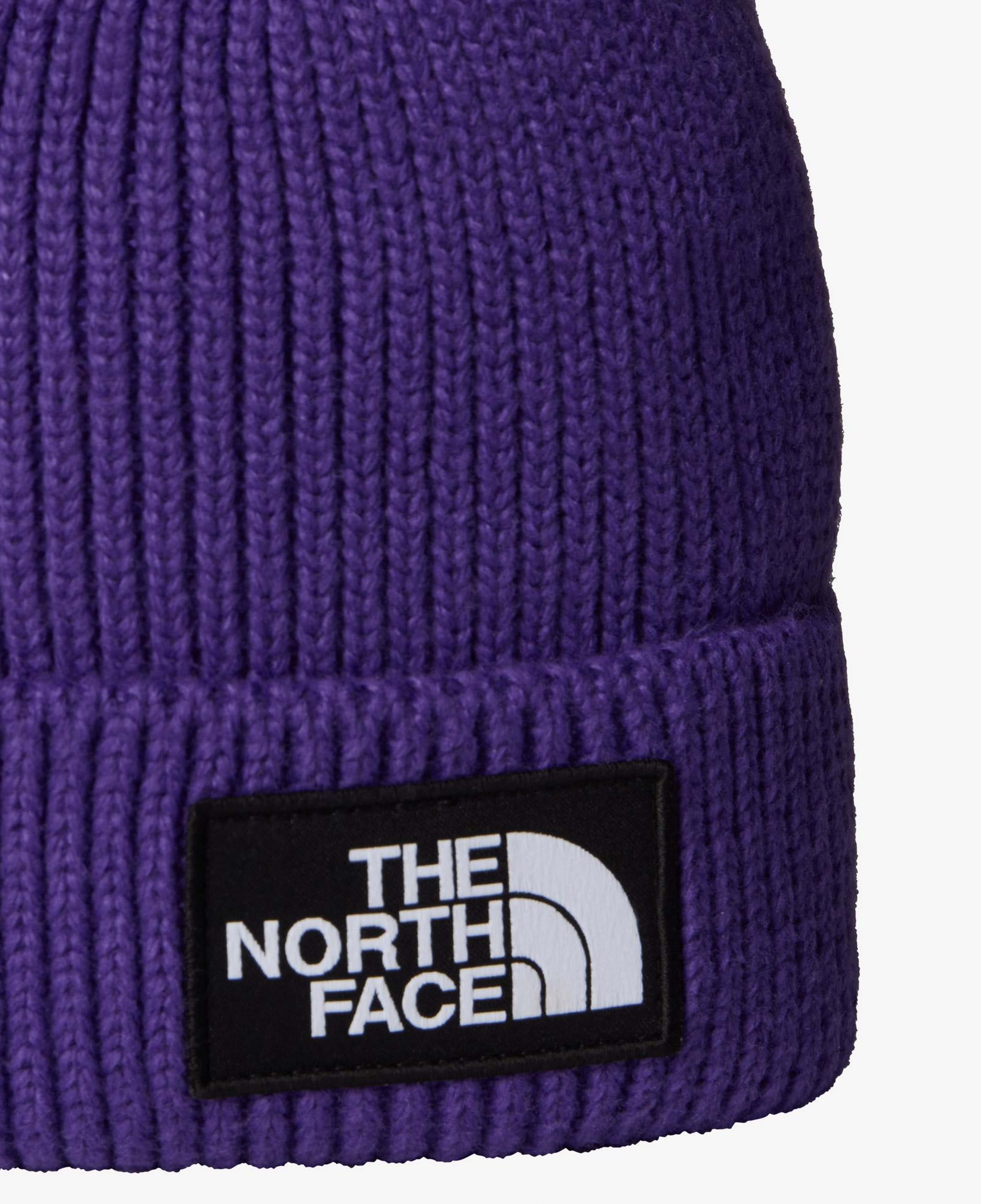 The North Face Logo Box Cuffed Unisex Mor Bere