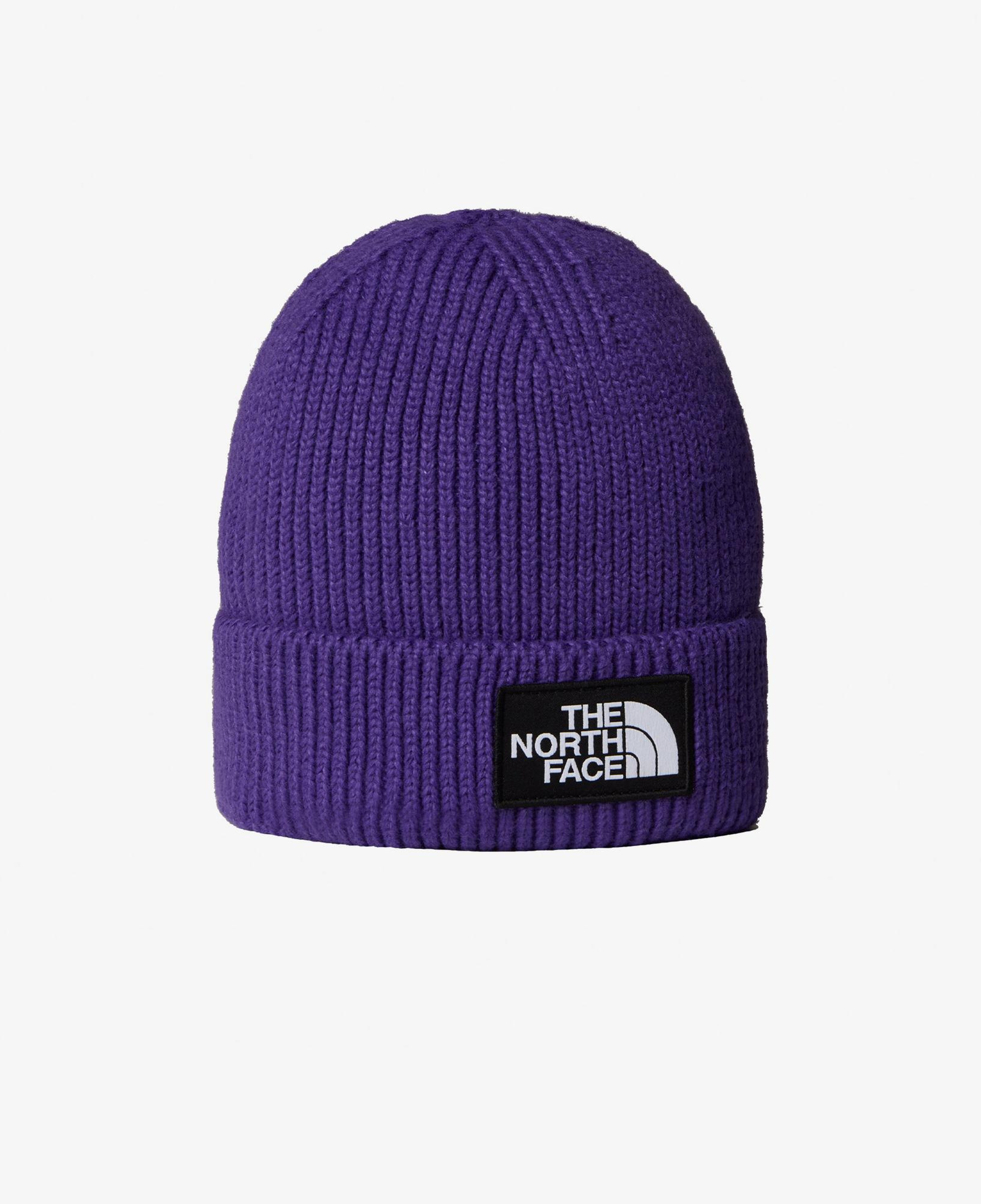 The North Face Logo Box Cuffed Unisex Mor Bere