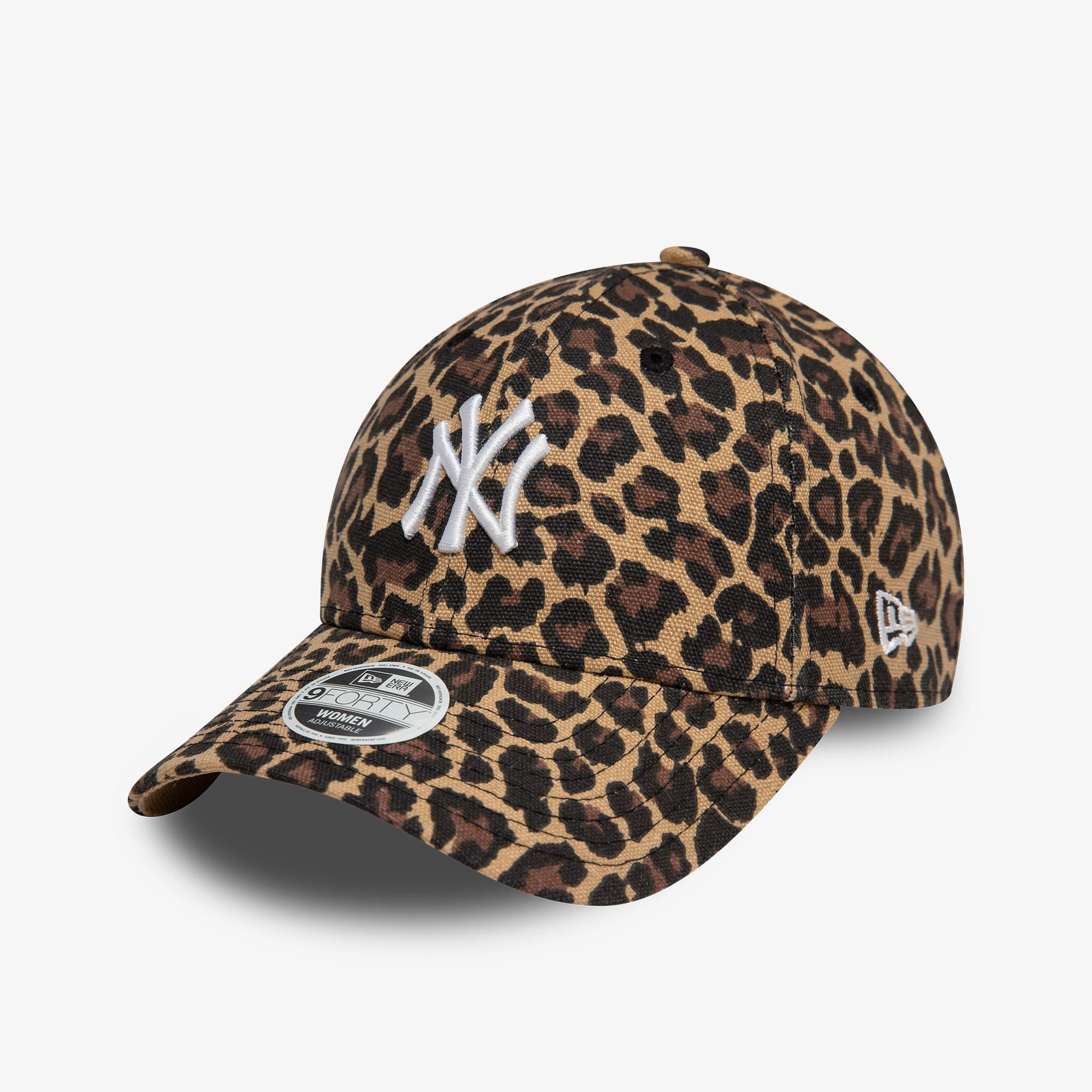 New Era 9Forty New York Yankees Leopard Kadın Kahverengi Şapka