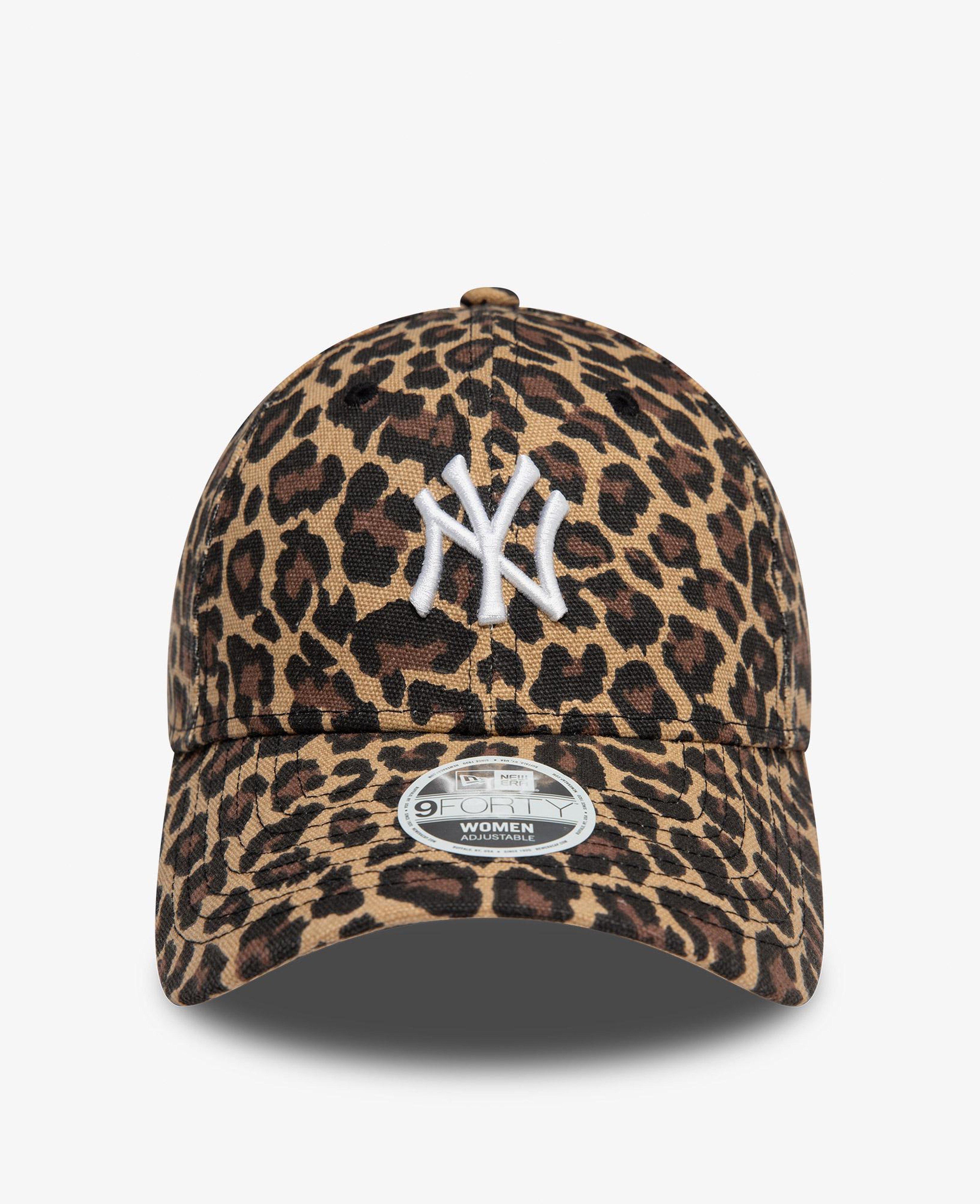 New Era 9Forty New York Yankees Leopard Kadın Kahverengi Şapka