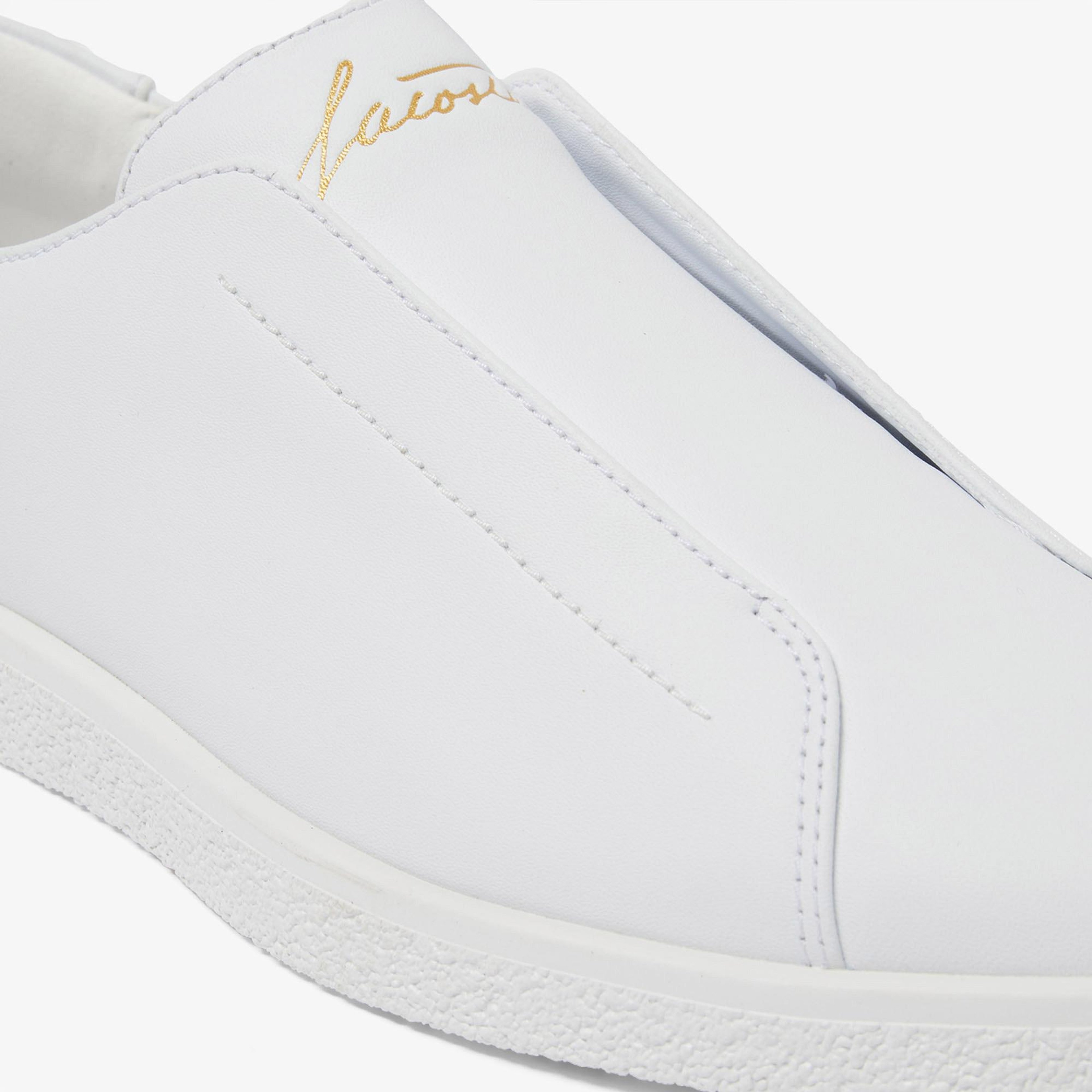 Lacoste Linecourt Slip-On Erkek Beyaz Sneaker