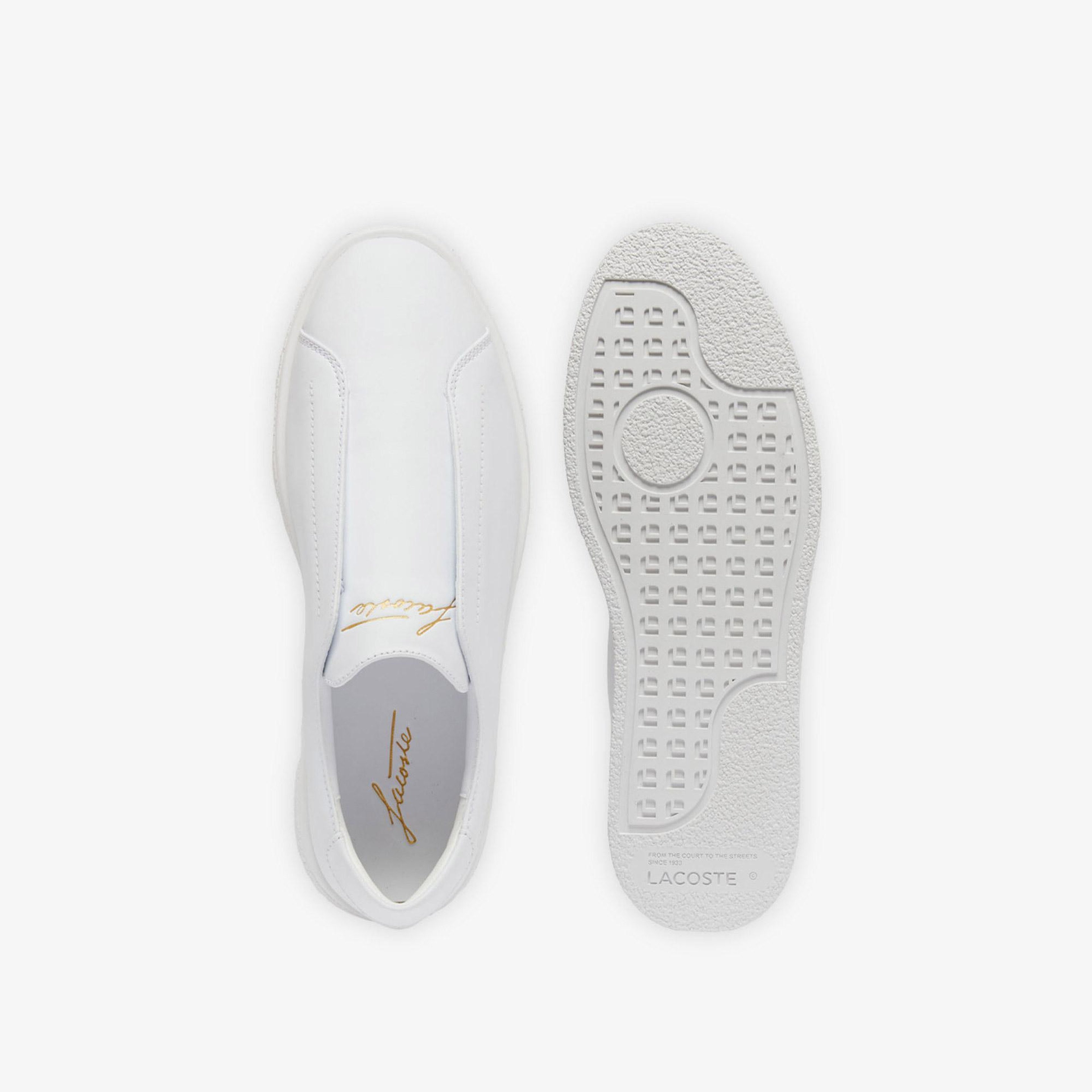 Lacoste Linecourt Slip-On Erkek Beyaz Sneaker