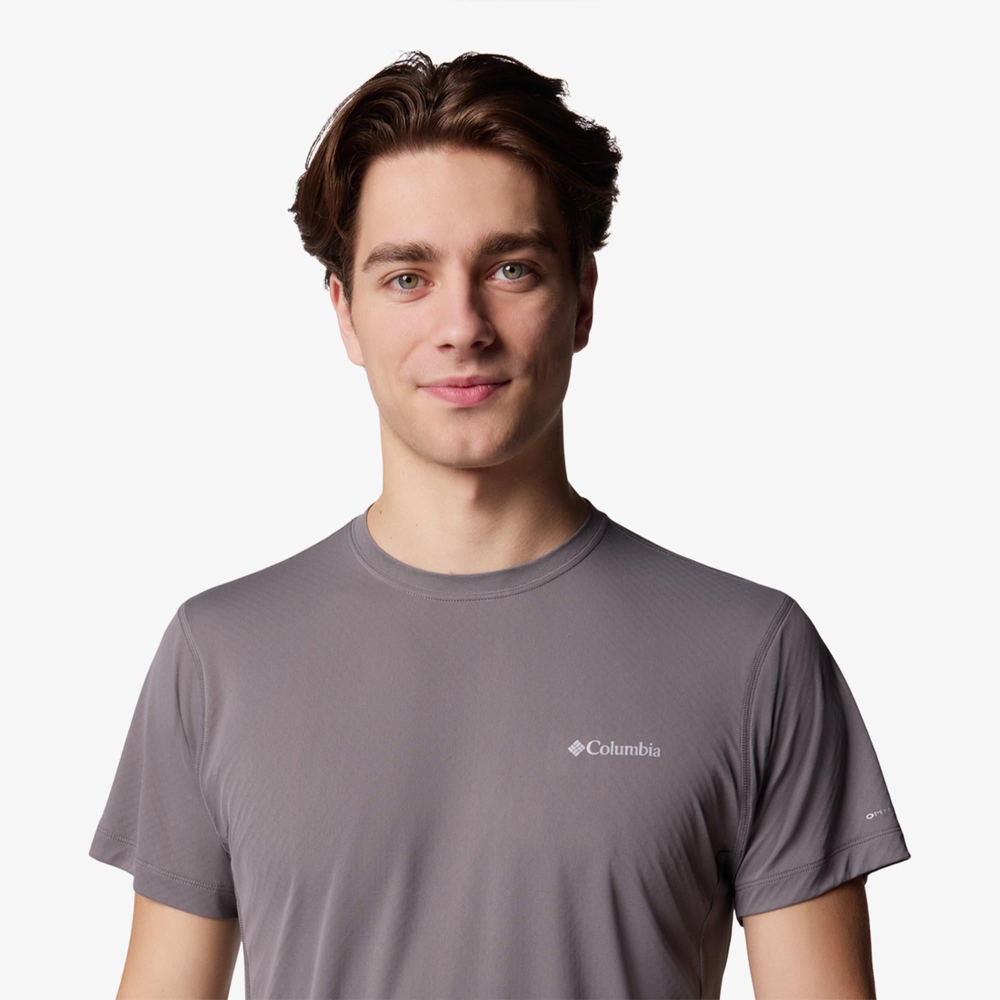 Columbia Zero Rules Light Ss Crew Erkek Kahverengi T-Shirt