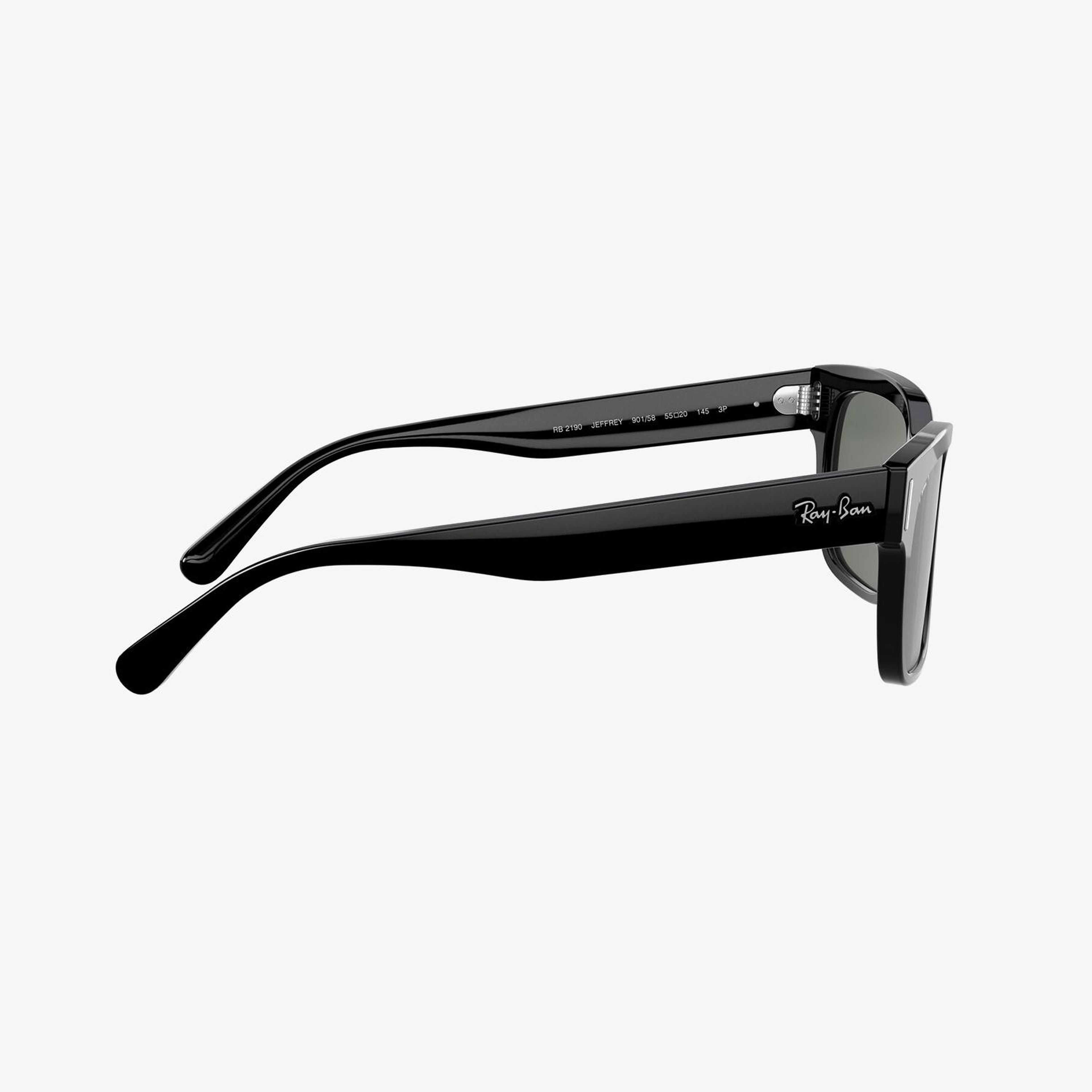 RAY-BAN 0RB2190 Jeffrey Erkek Siyah Güneş Gözlüğü