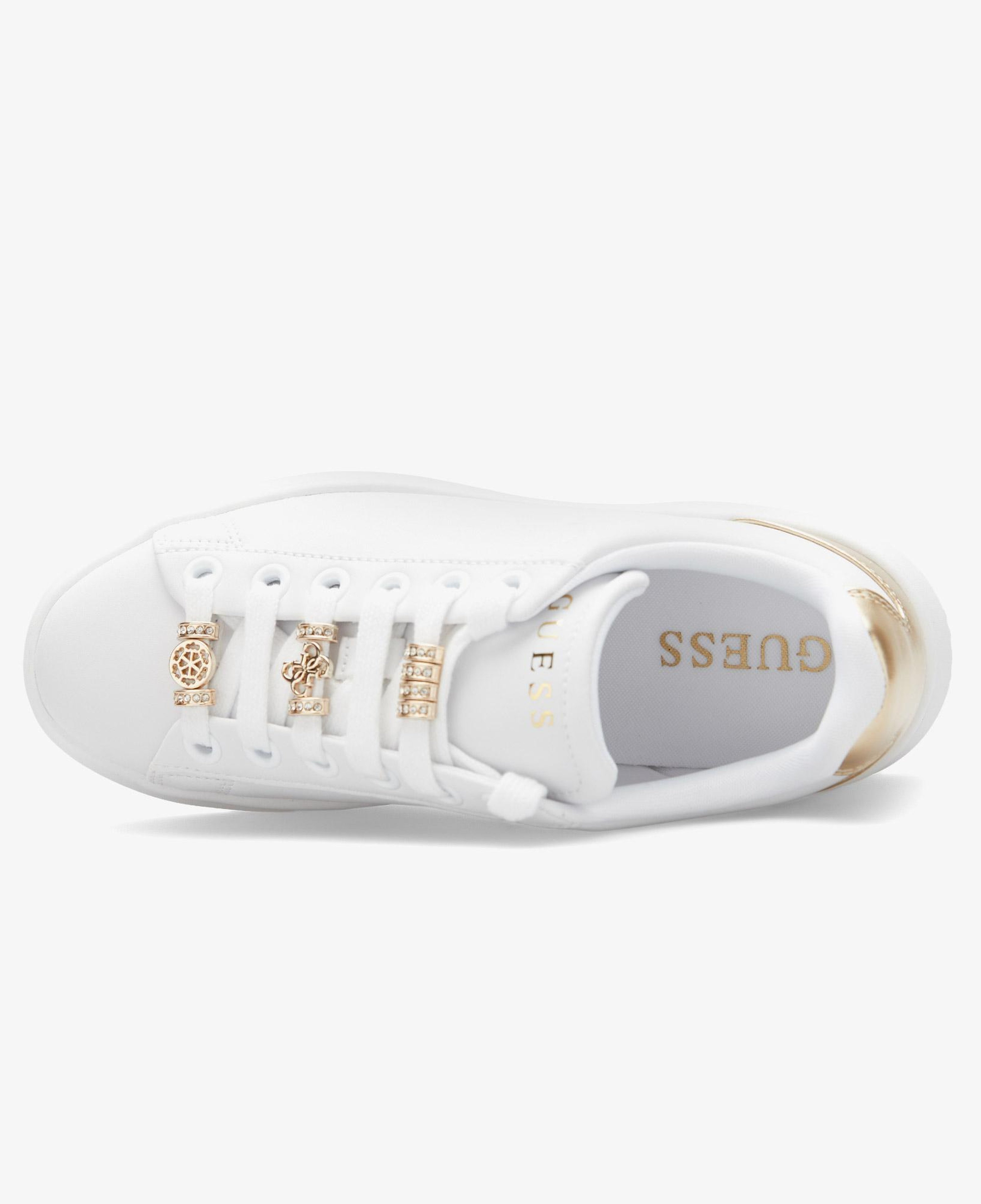 Guess Fionia Kadın Beyaz/Altın Sneaker