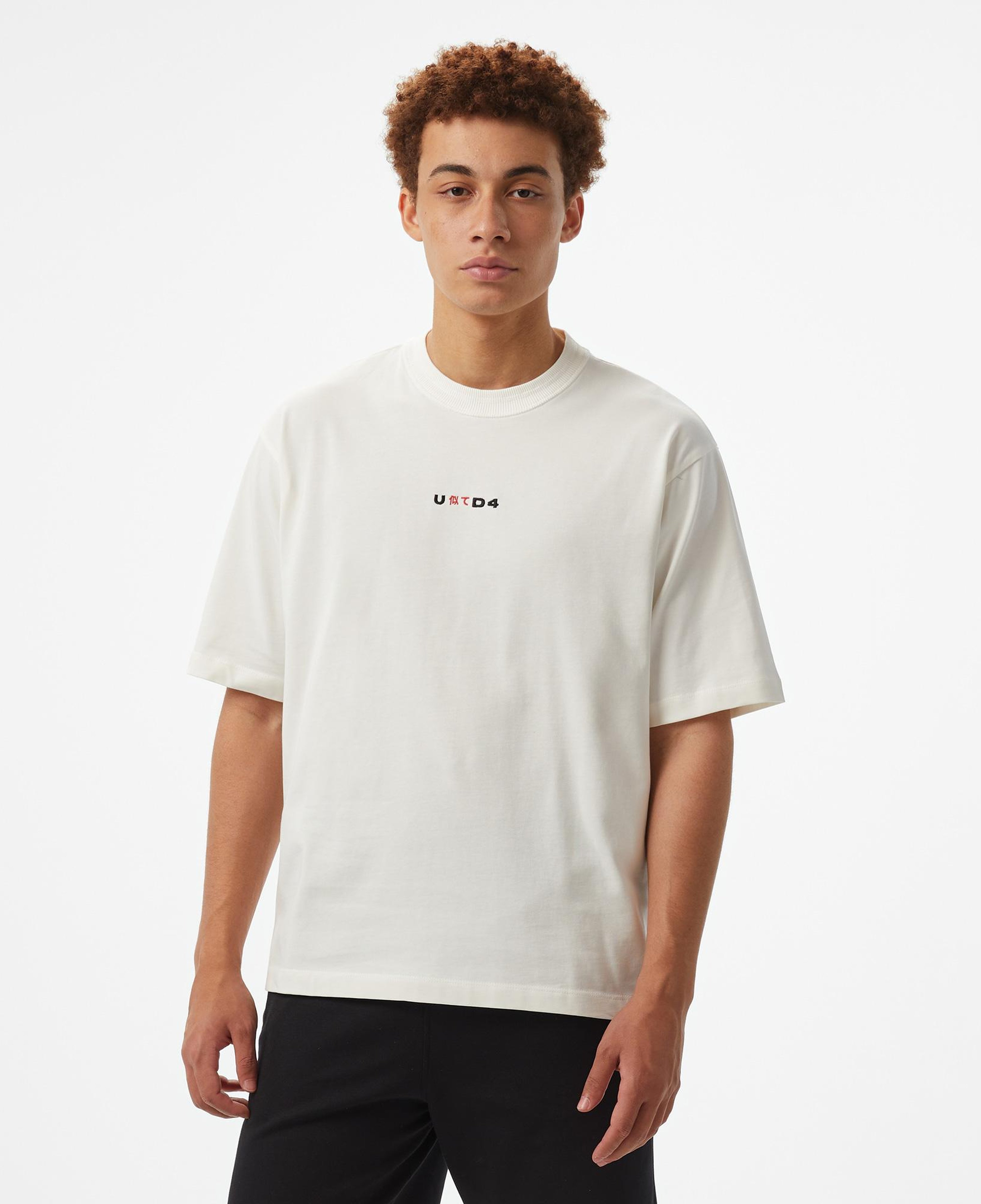 UNITED4 Erkek Krem T-Shirt