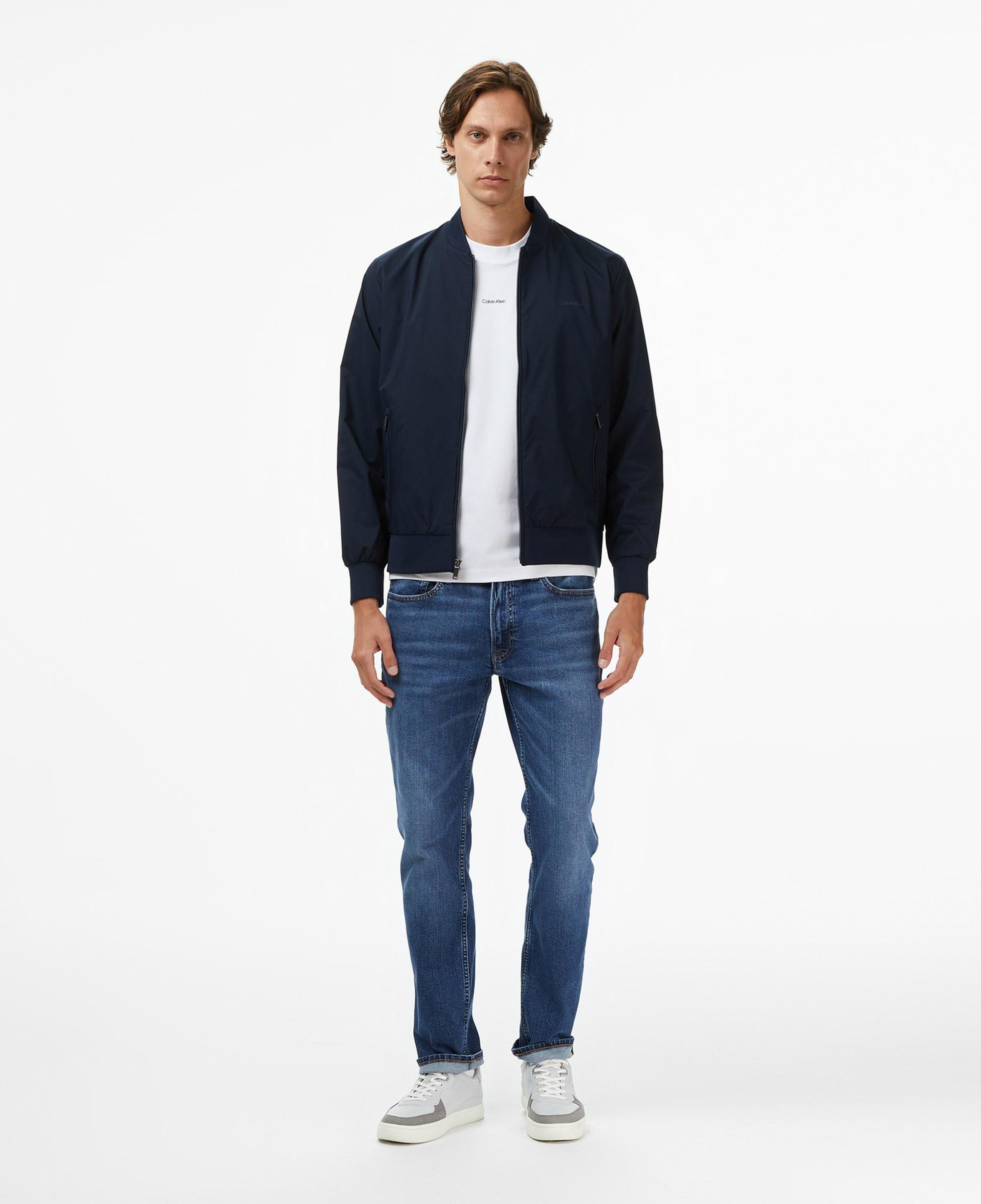 Calvin Klein Matte Bomber Erkek Lacivert Ceket