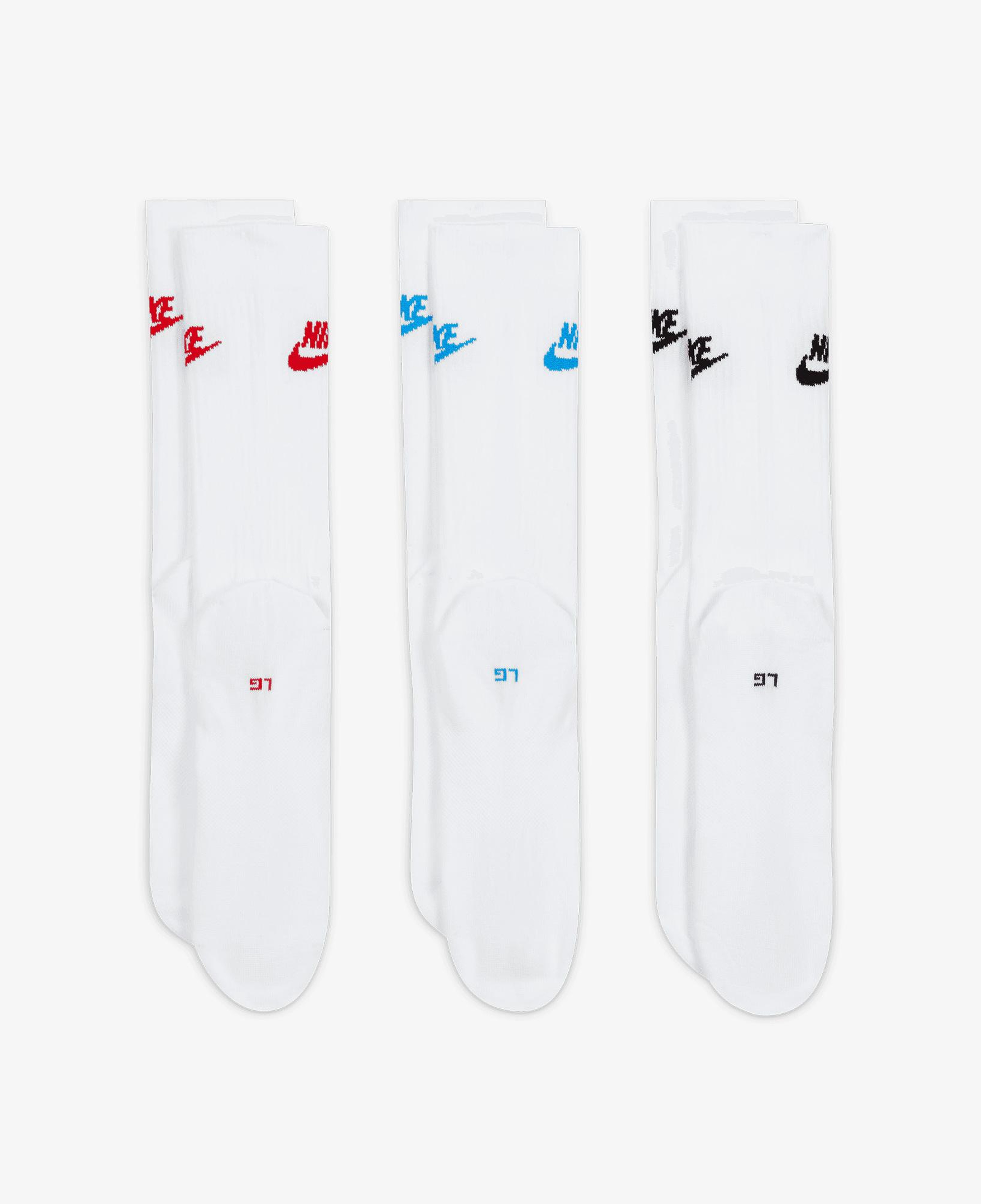 Nike Sportswear Everyday Essential Cr Unisex Renkli 3'lü Çorap