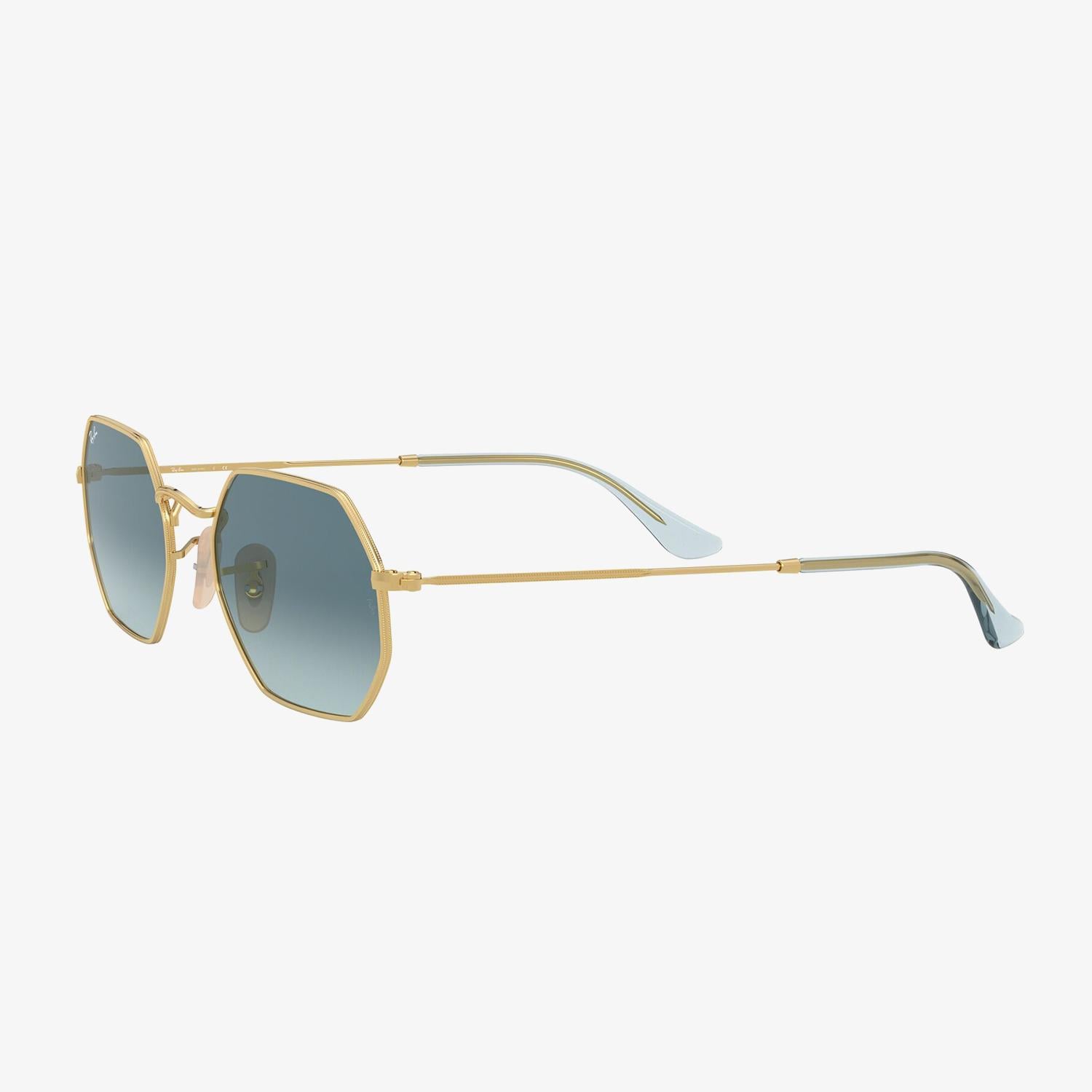 RAY-BAN 0RB3556N Octagonal Unisex Gold Güneş Gözlüğü