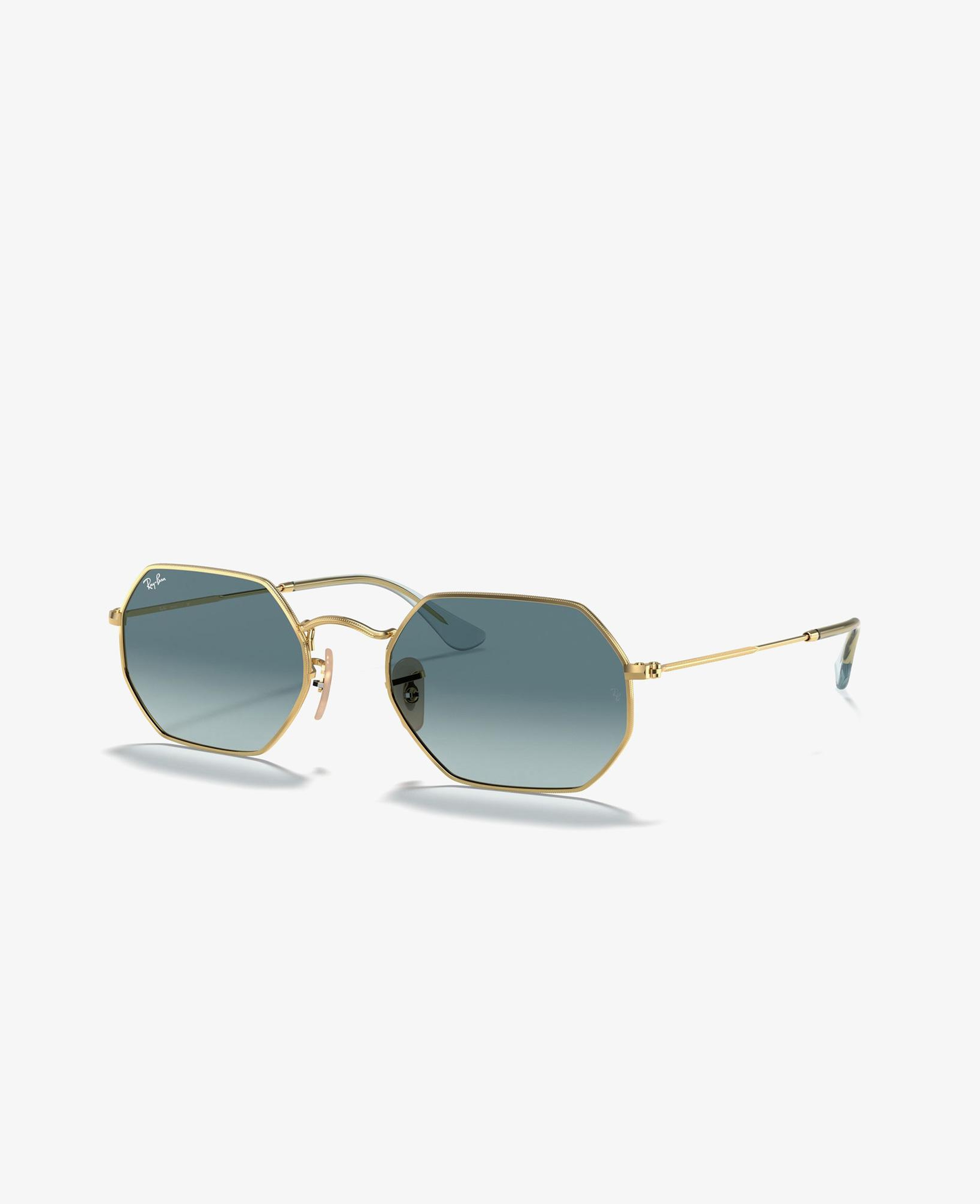 RAY-BAN 0RB3556N Octagonal Unisex Gold Güneş Gözlüğü