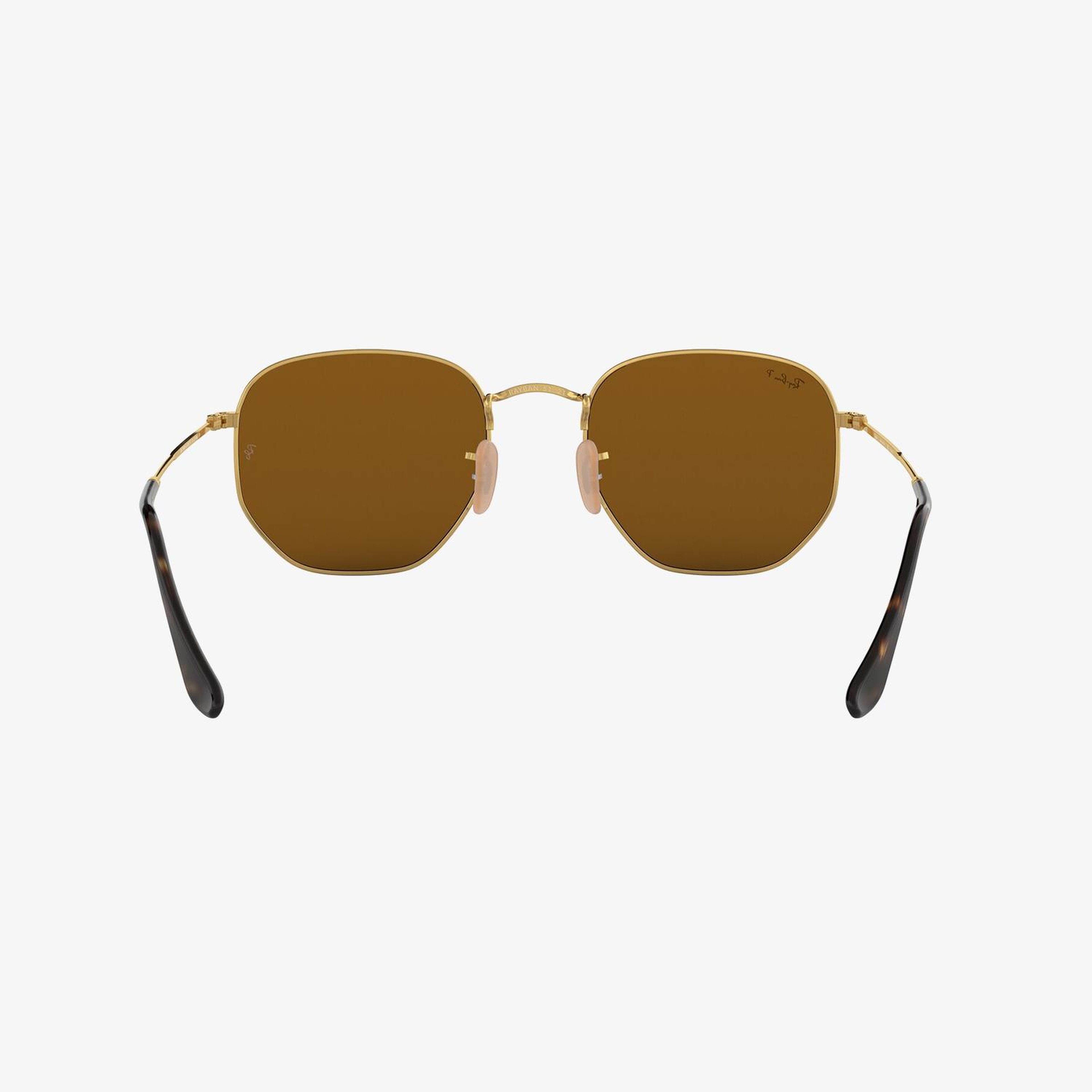 RAY-BAN 0RB3548N Hexagonal Unisex Altın Rengi Güneş Gözlüğü
