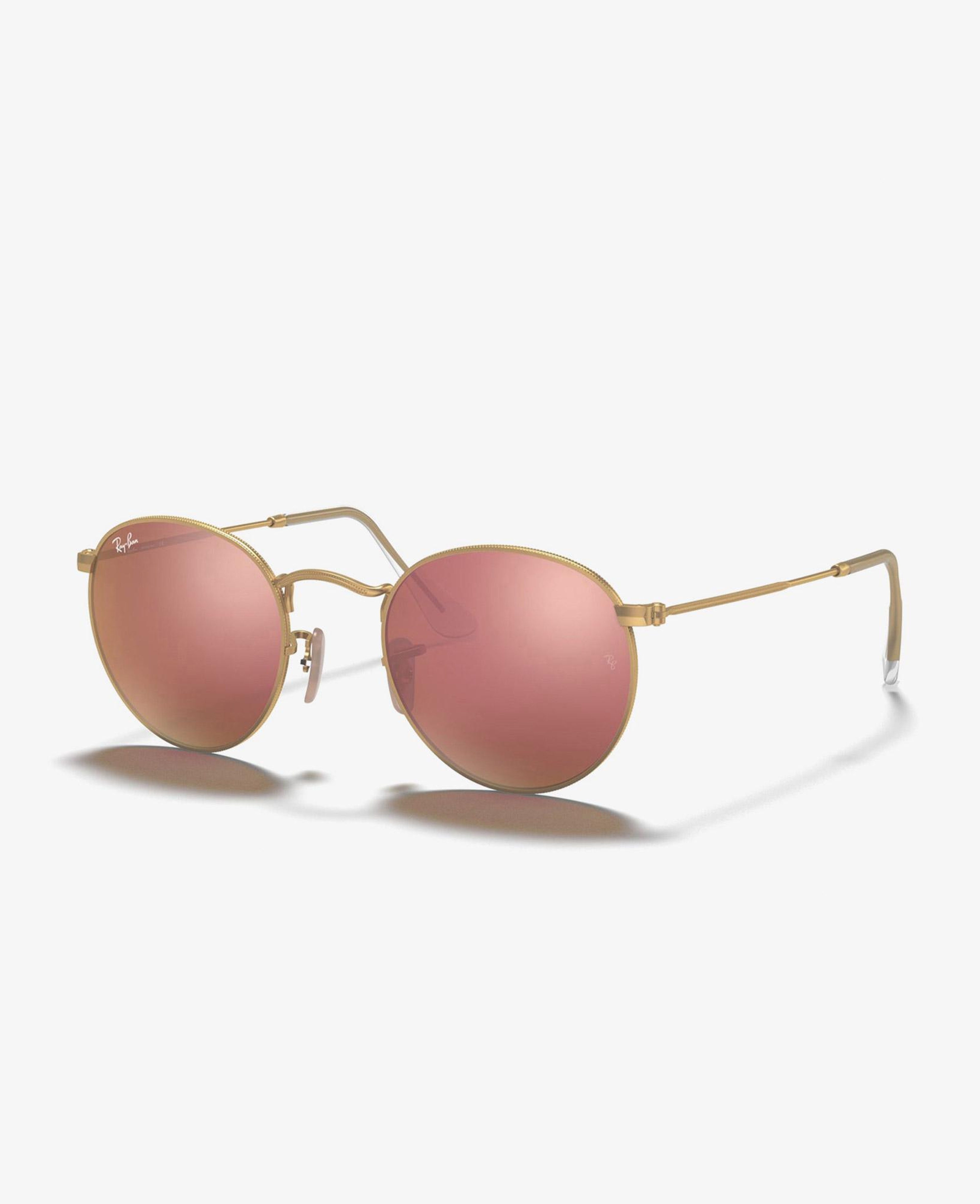 RAY-BAN 0RB3447 Round Metal Erkek Mat Altın Rengi Güneş Gözlüğü