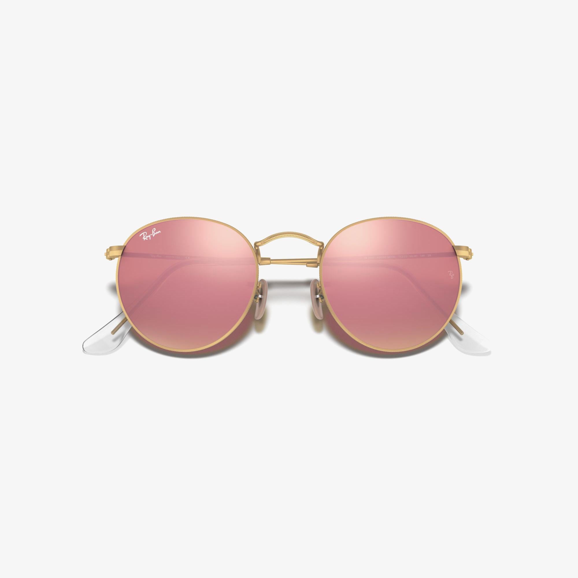 RAY-BAN 0RB3447 Round Metal Erkek Mat Altın Rengi Güneş Gözlüğü